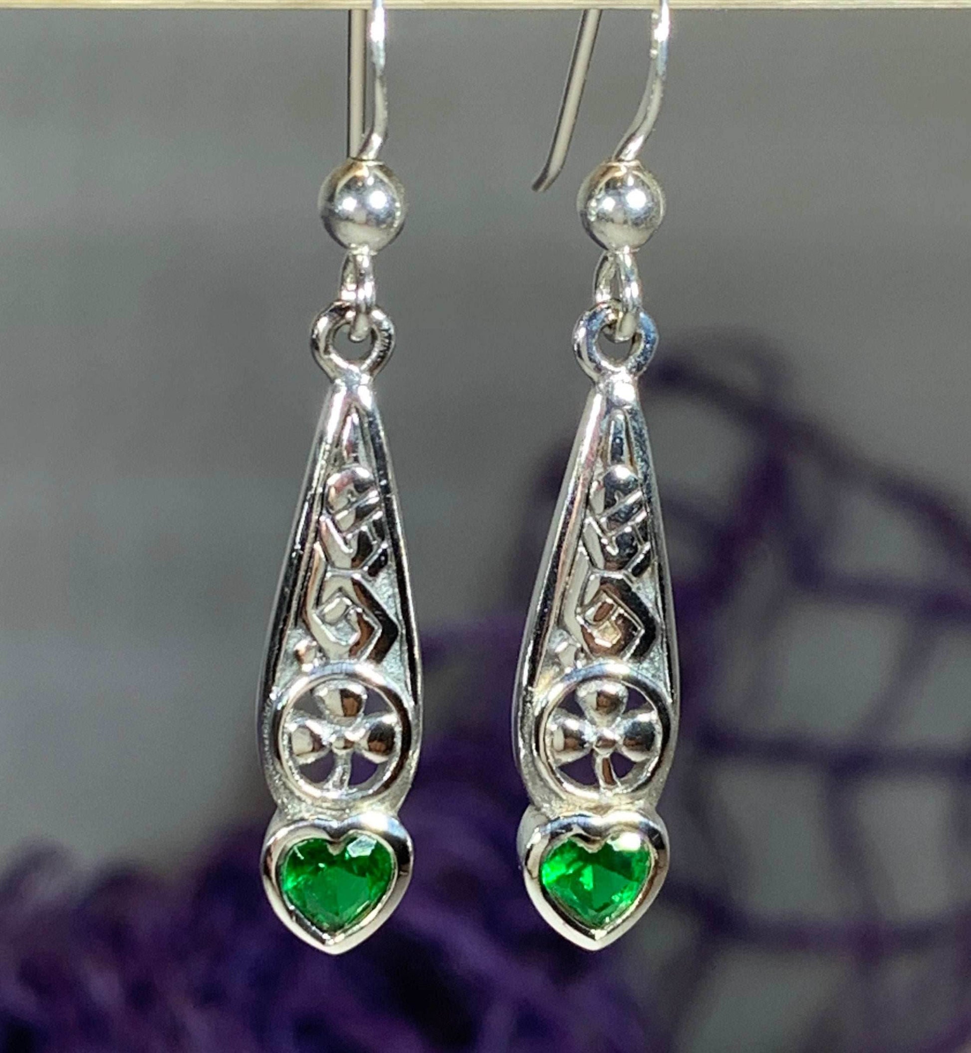 Shamrock Love Earrings - Diamond Zirconia