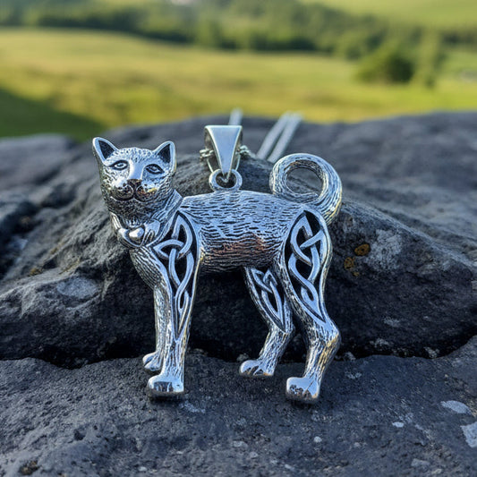Tabitha Celtic Knot Cat Necklace