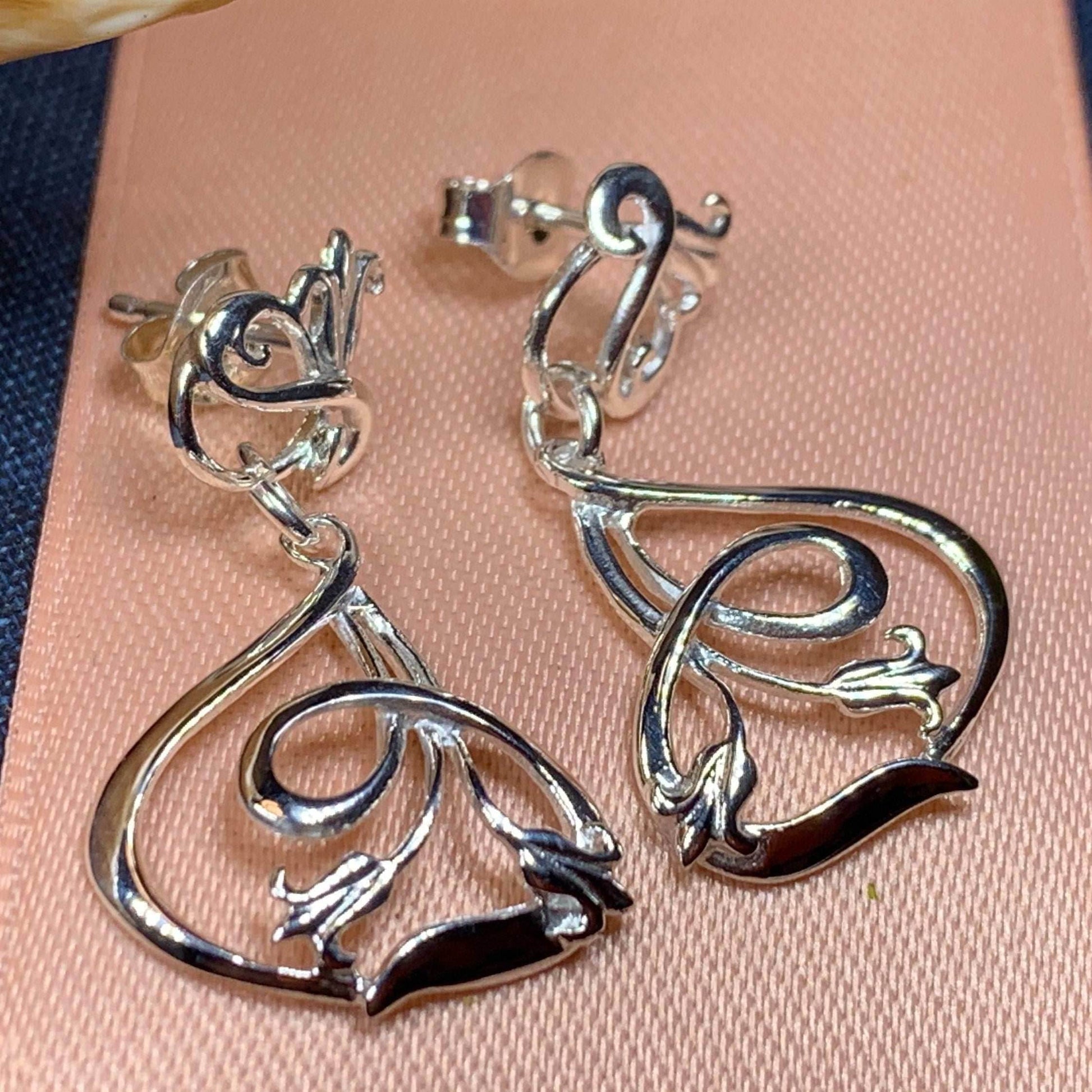 Bluebell Art Deco Earrings - 