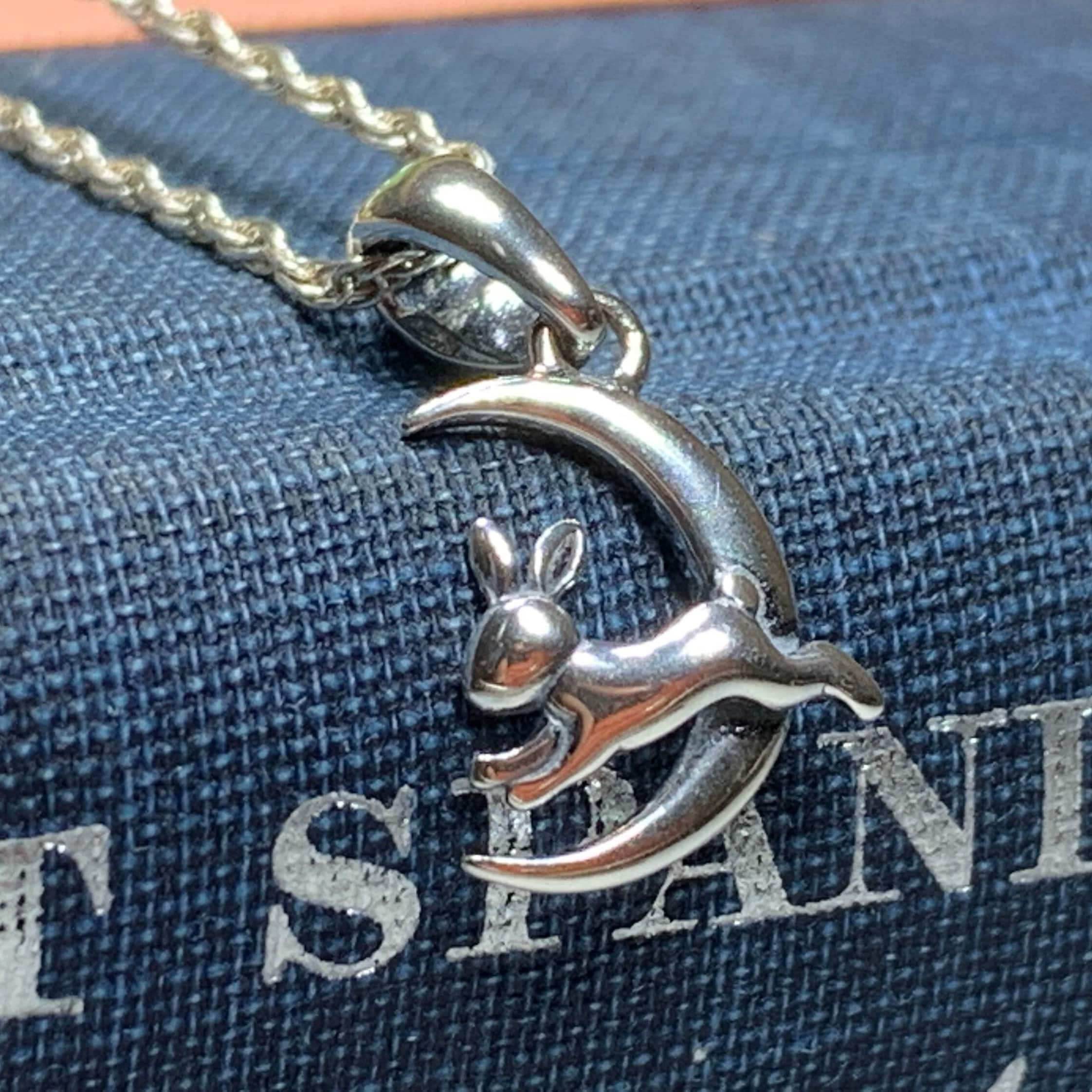 Roxy Rabbit Moon Necklace - 18