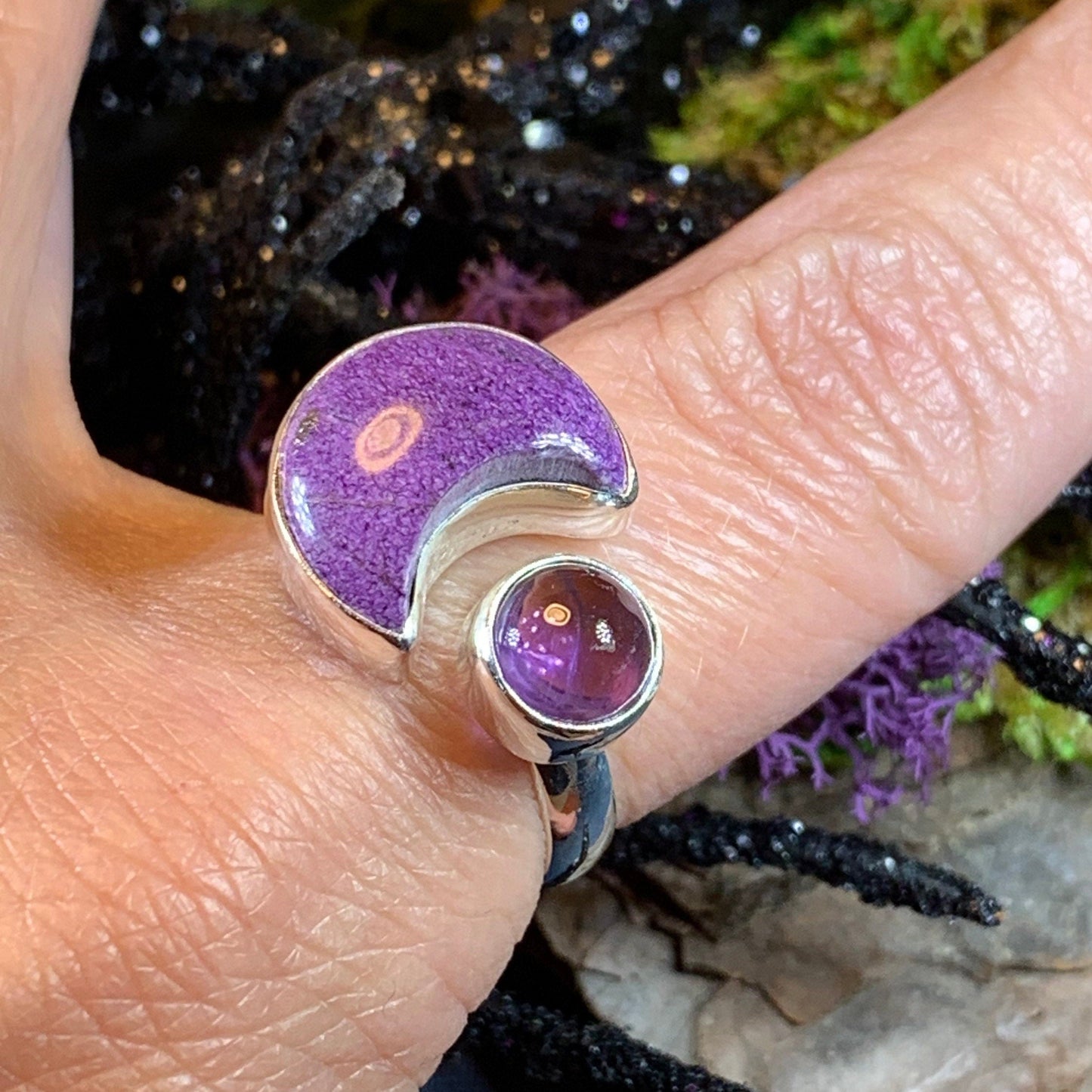 Khoeli Crescent Moon Ring