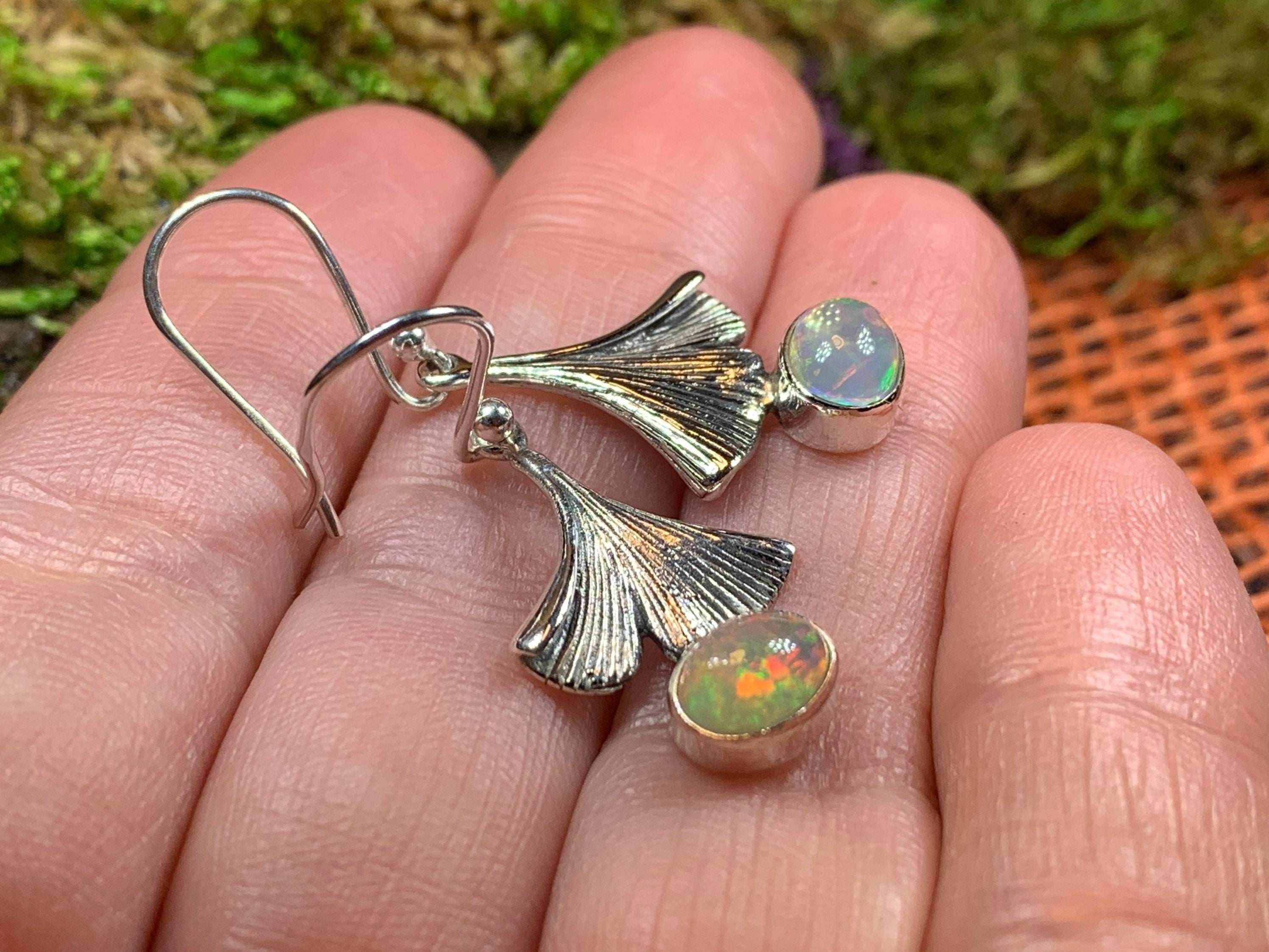 Gingko Opal Earrings - 