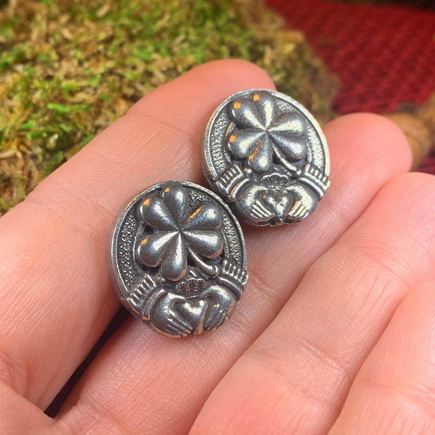Irish Shamrock Cuff Links - 