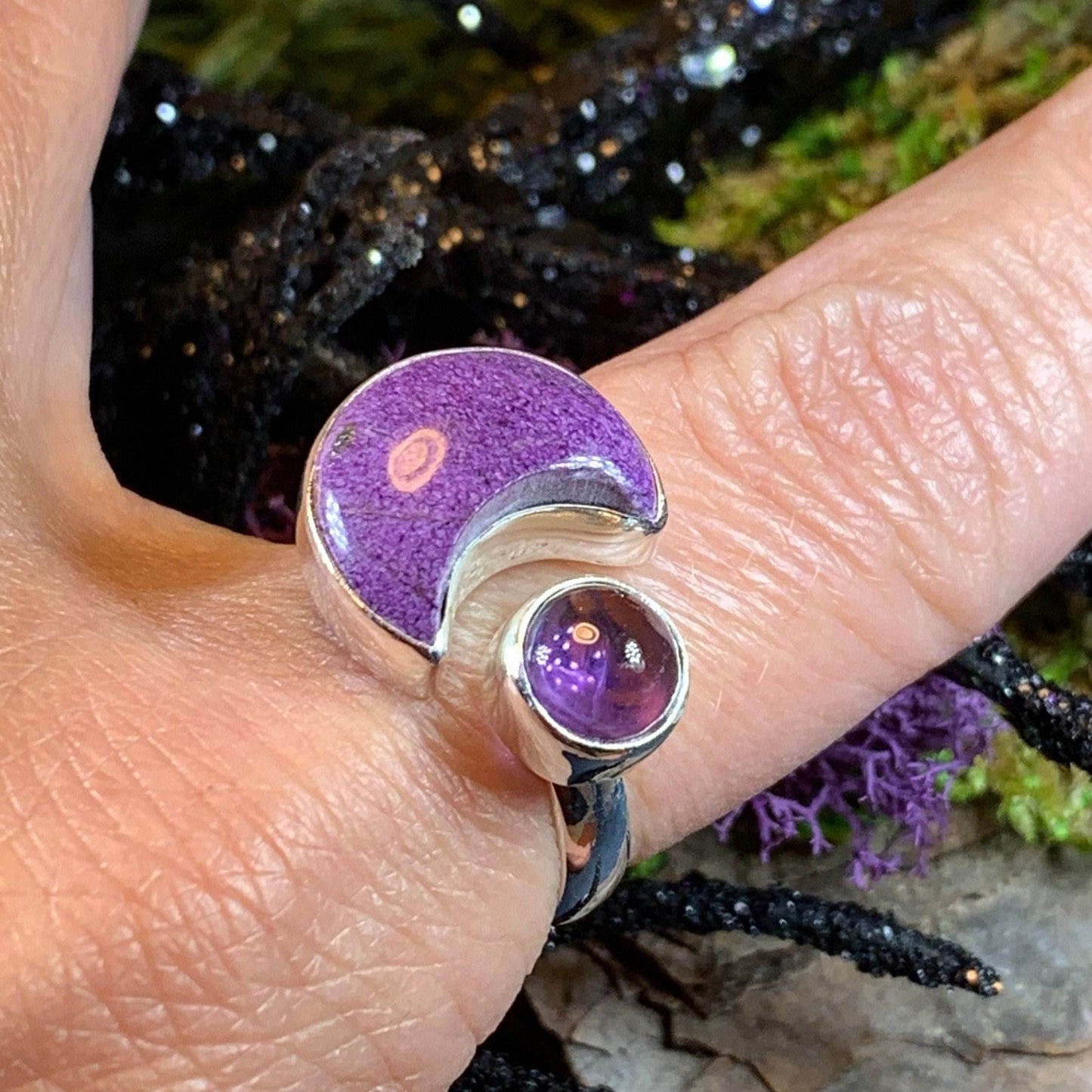 Khoeli Crescent Moon Ring - 7