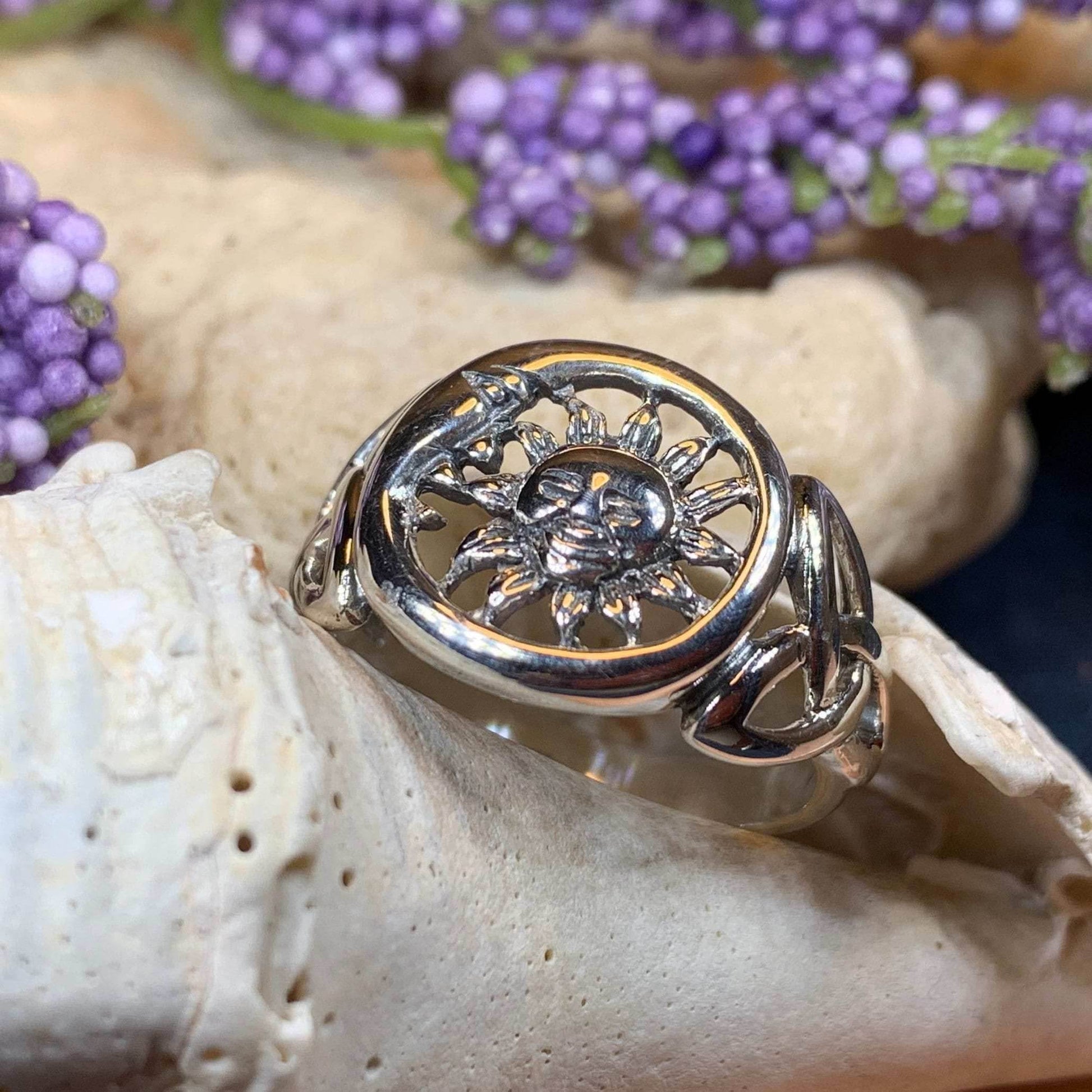 Celtic Sky Moon Ring - 5