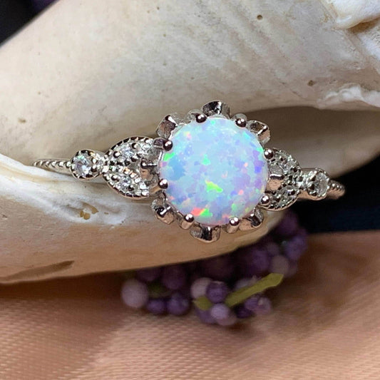 Vintage Opal Celtic Ring - 5