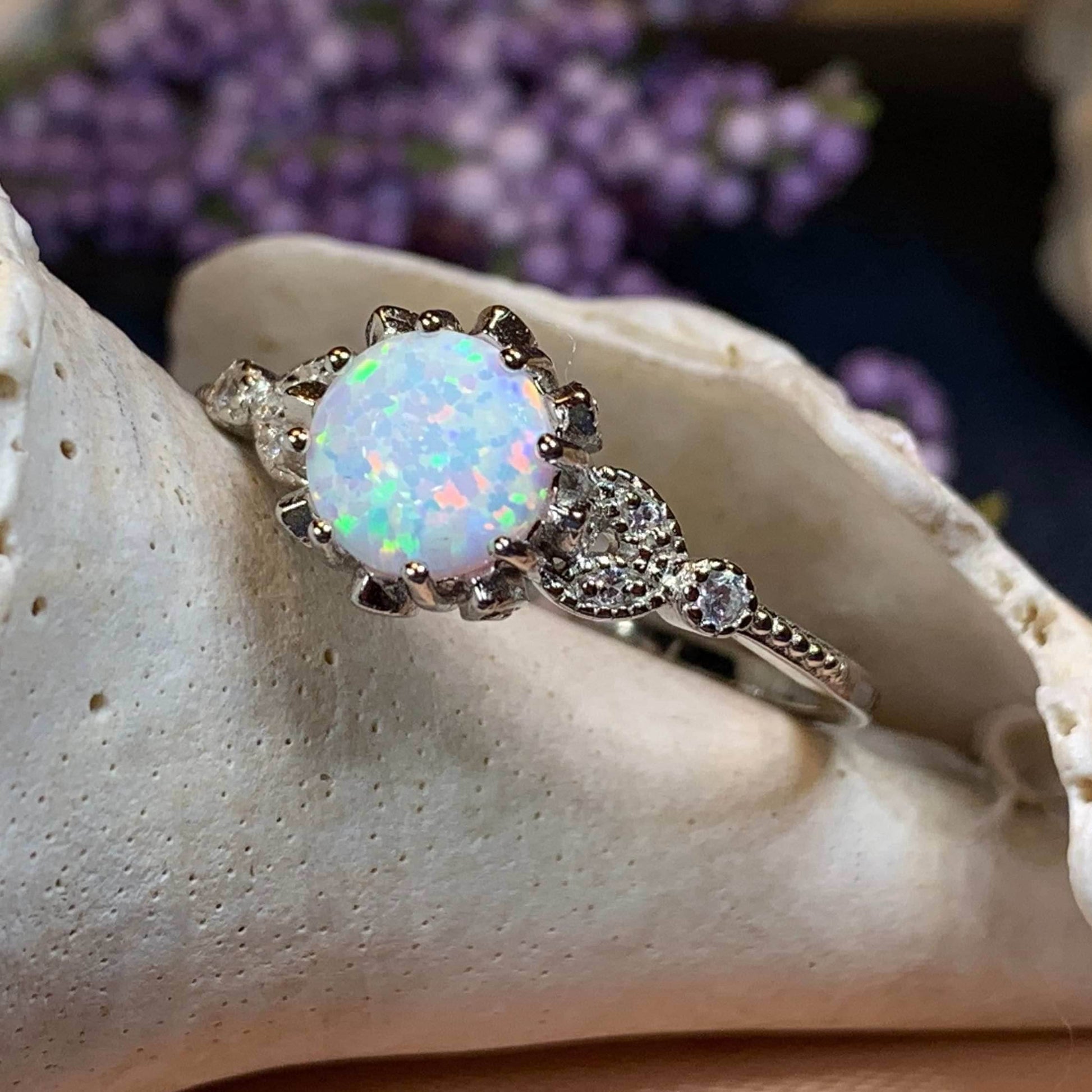 Vintage Opal Celtic Ring - 5