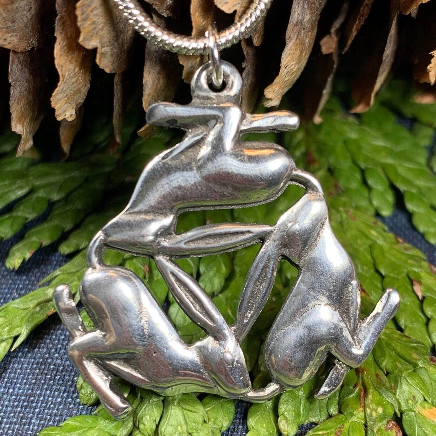 Triple Hare Necklace - 