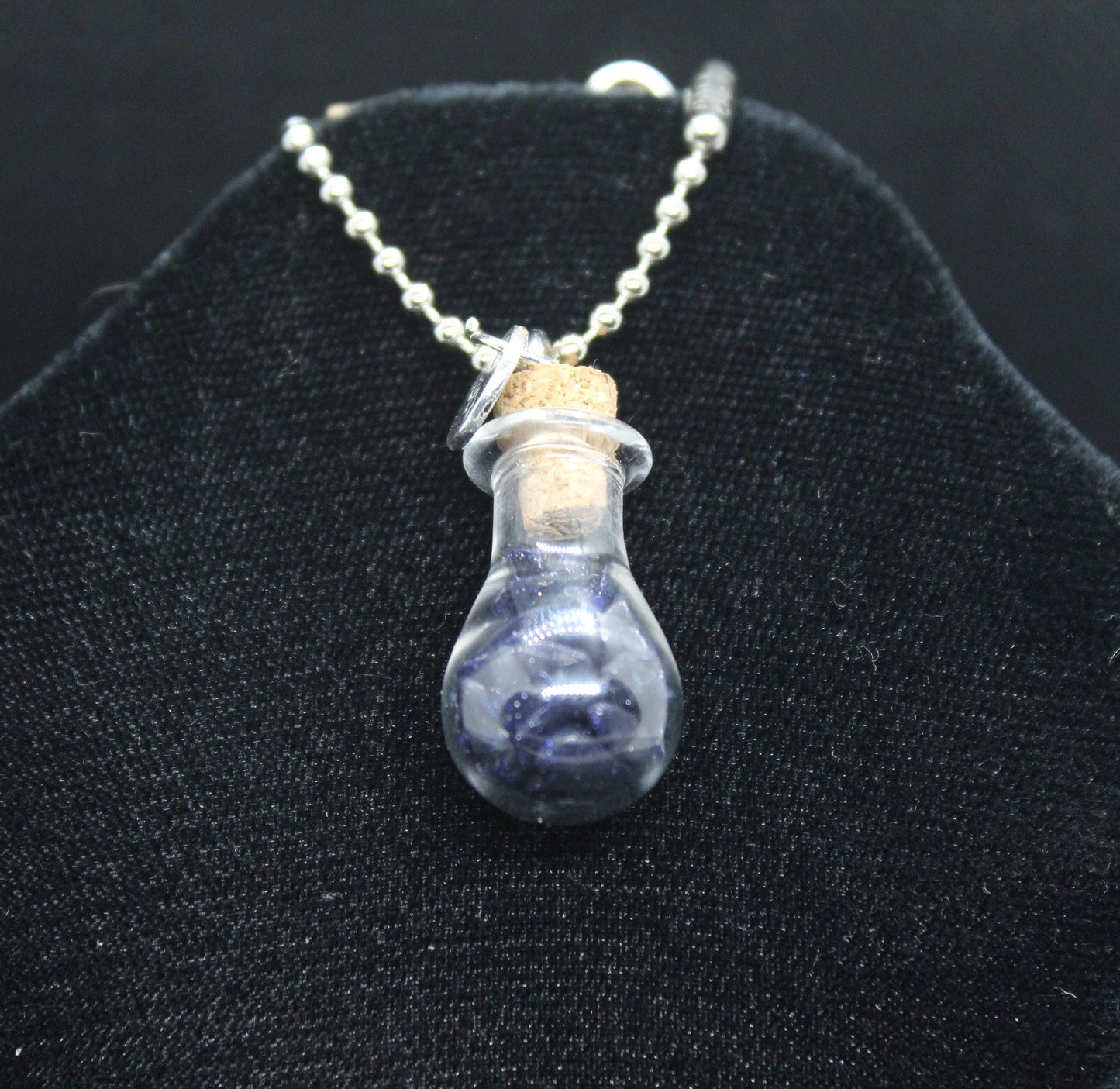 Blue Sandstone Luck Keychain Charm Zipper Pull Crystal Witch Witchy Jewelry Witchcraft