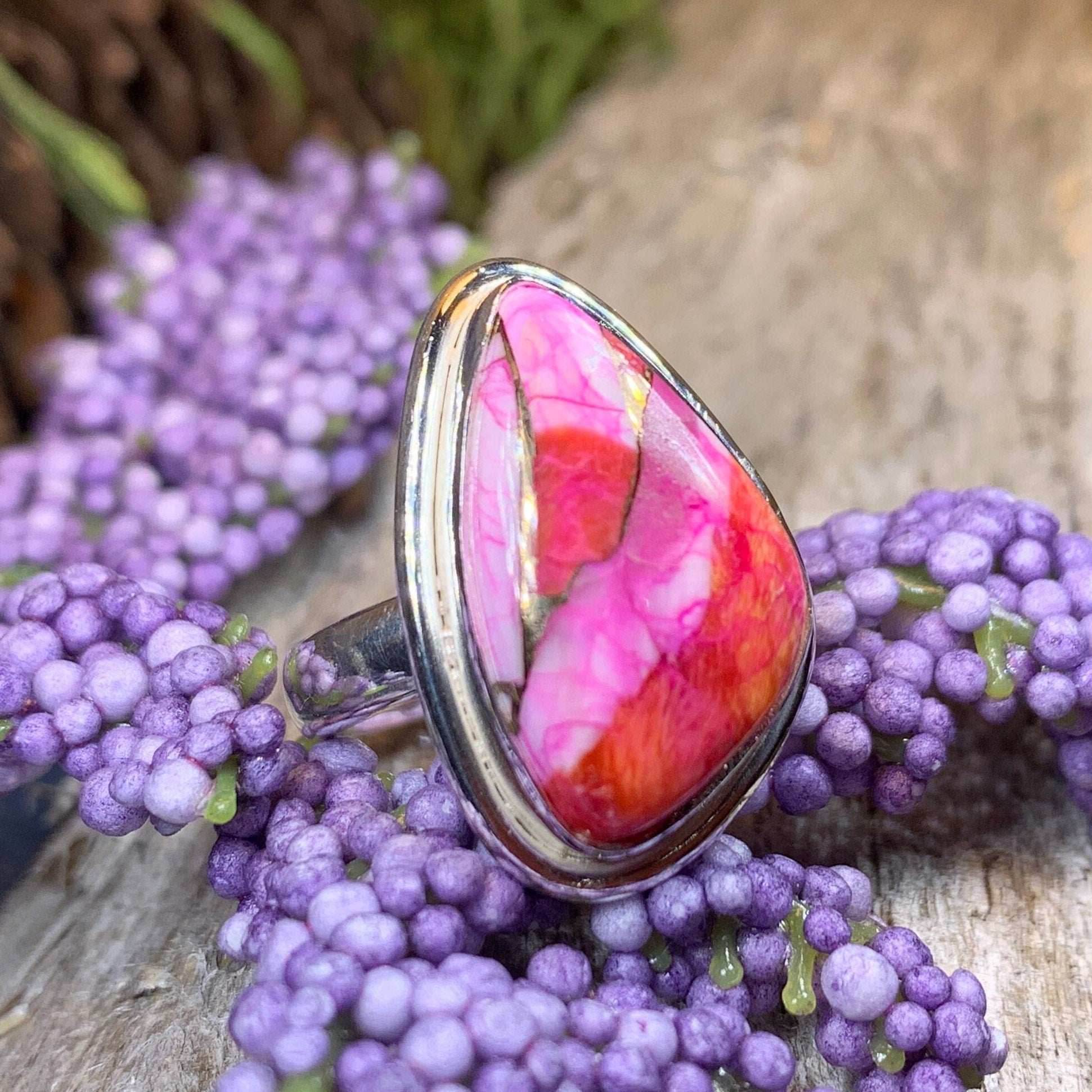Fairy Glen Turquoise Ring - 9 / Organic