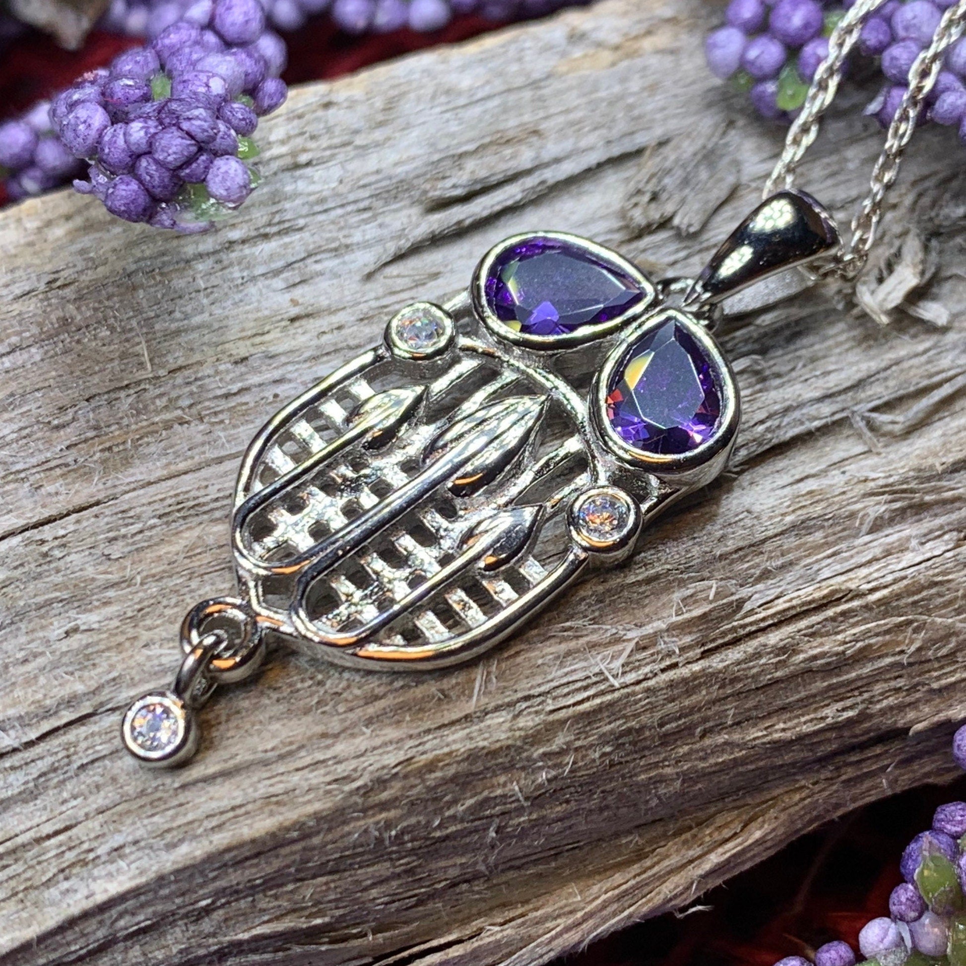 Cairn Tassel Mackintosh Amethyst Necklace