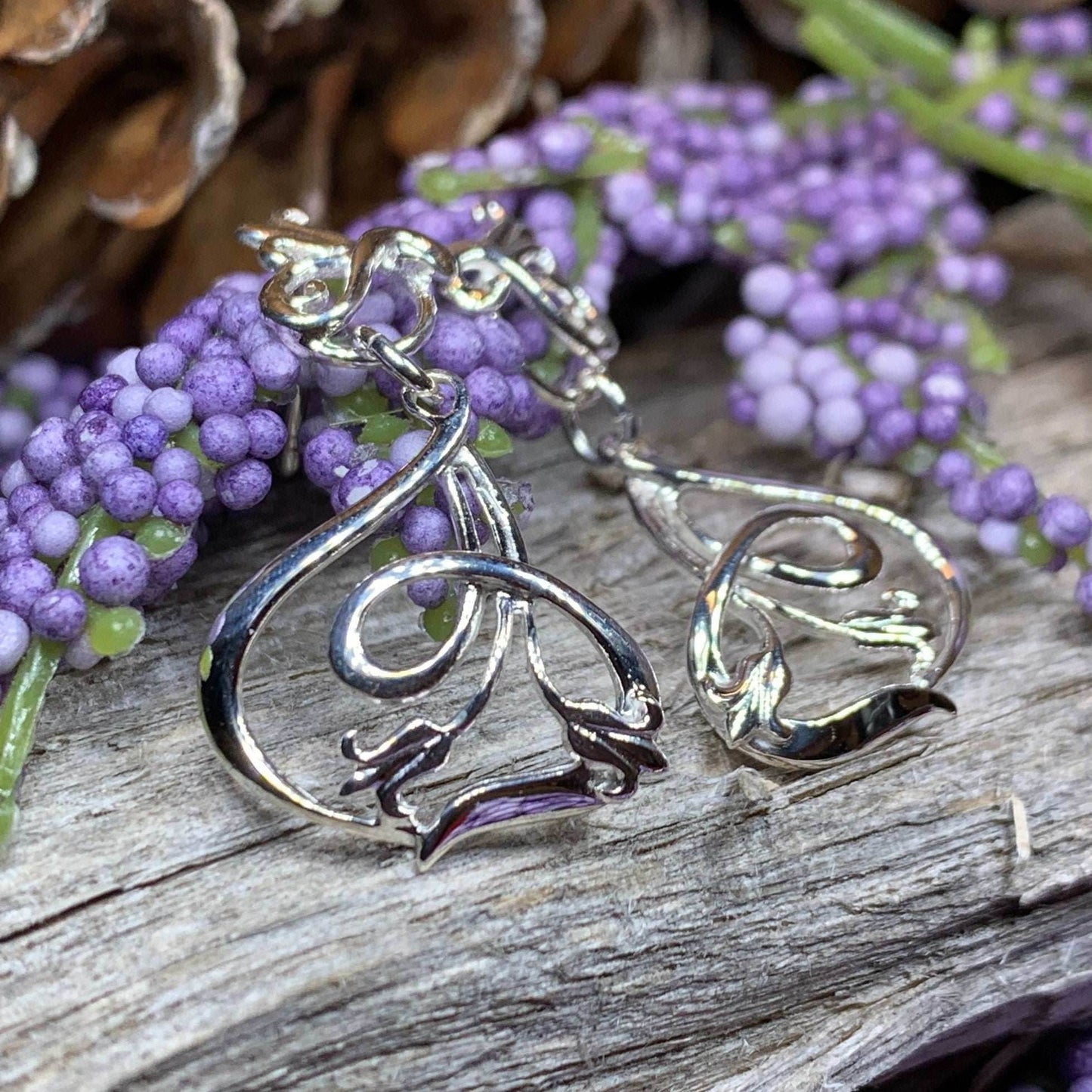 Bluebell Art Deco Earrings - 