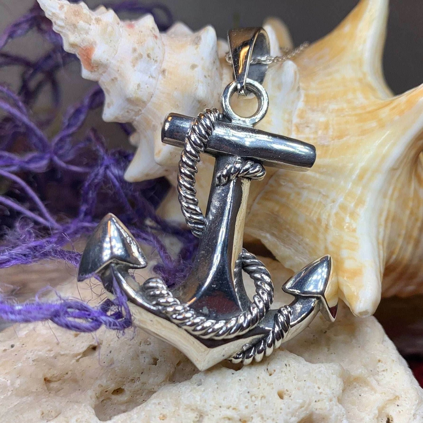 Pittenweem Anchor Necklace - 18
