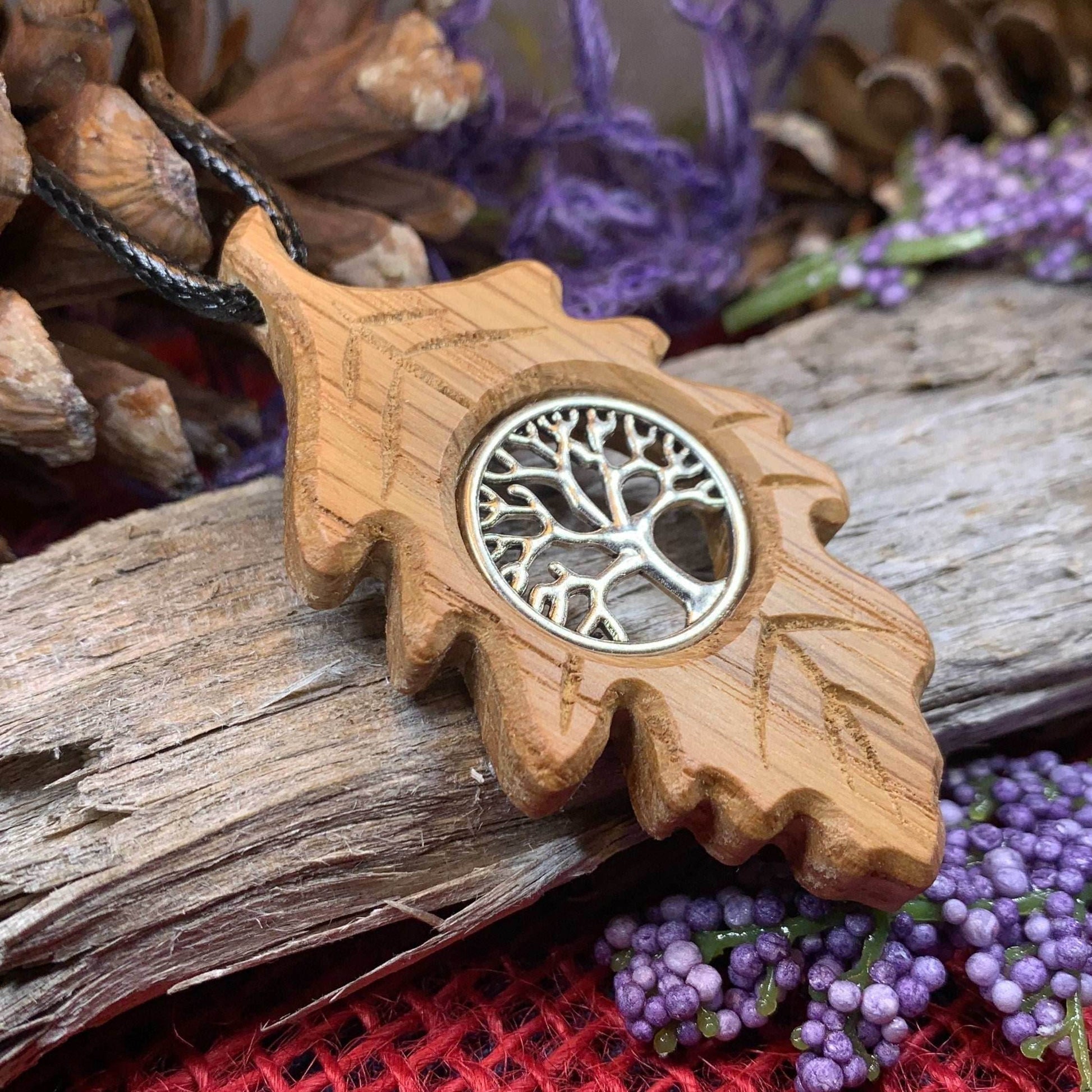 Weirwood Irish Oak Tree of Life Necklace - 