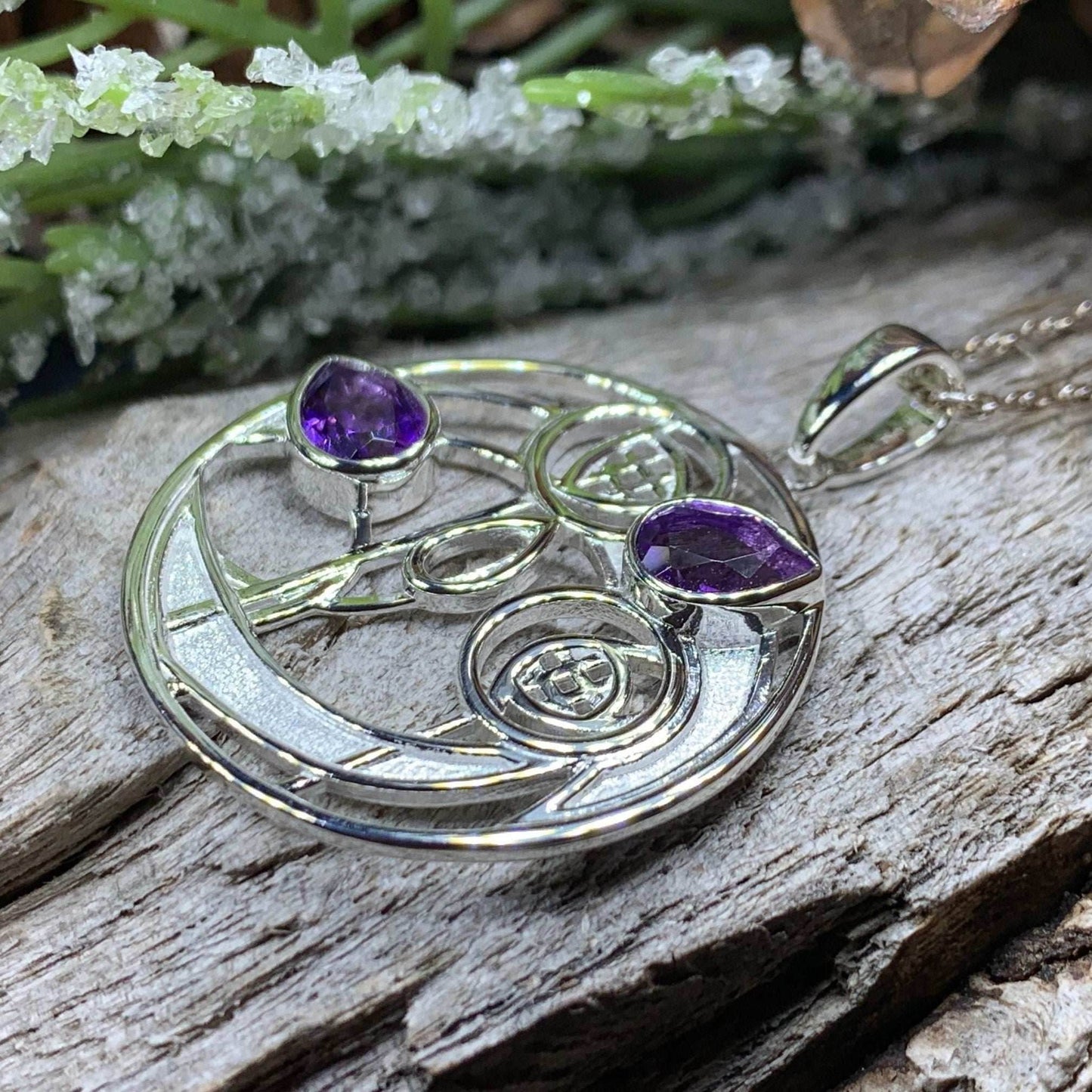 Cairn Impact Mackintosh Amethyst Necklace - 18