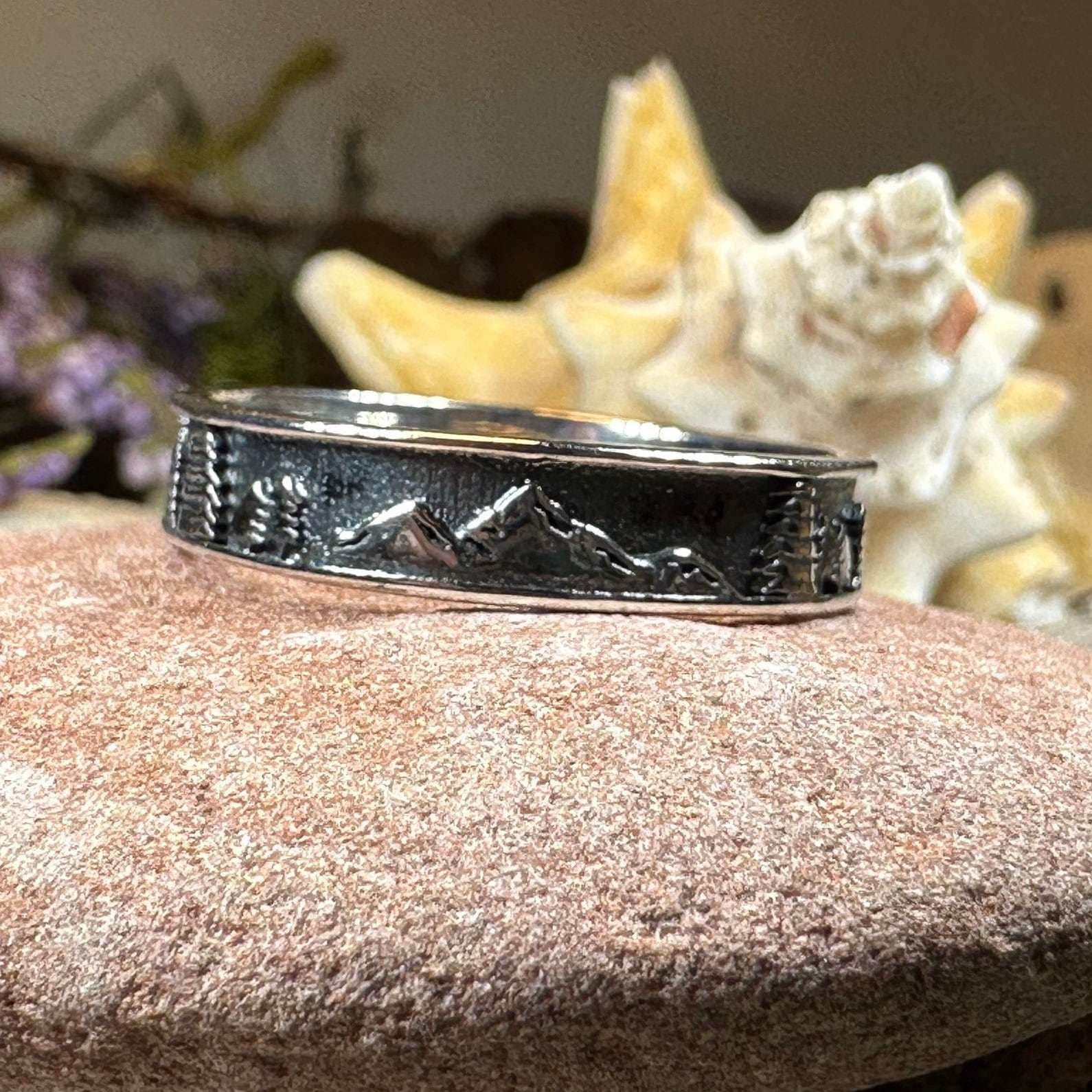Minimalist Mountain Ring - 5