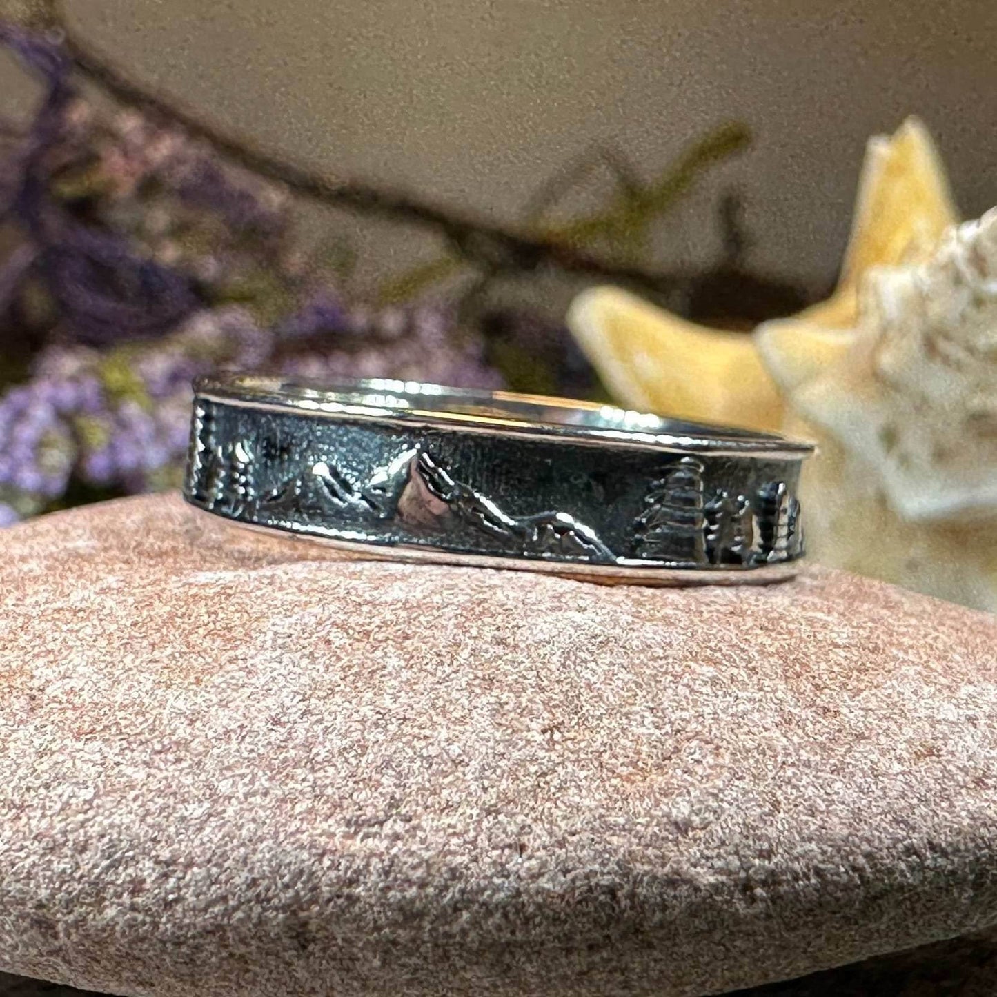 Minimalist Mountain Ring - 5