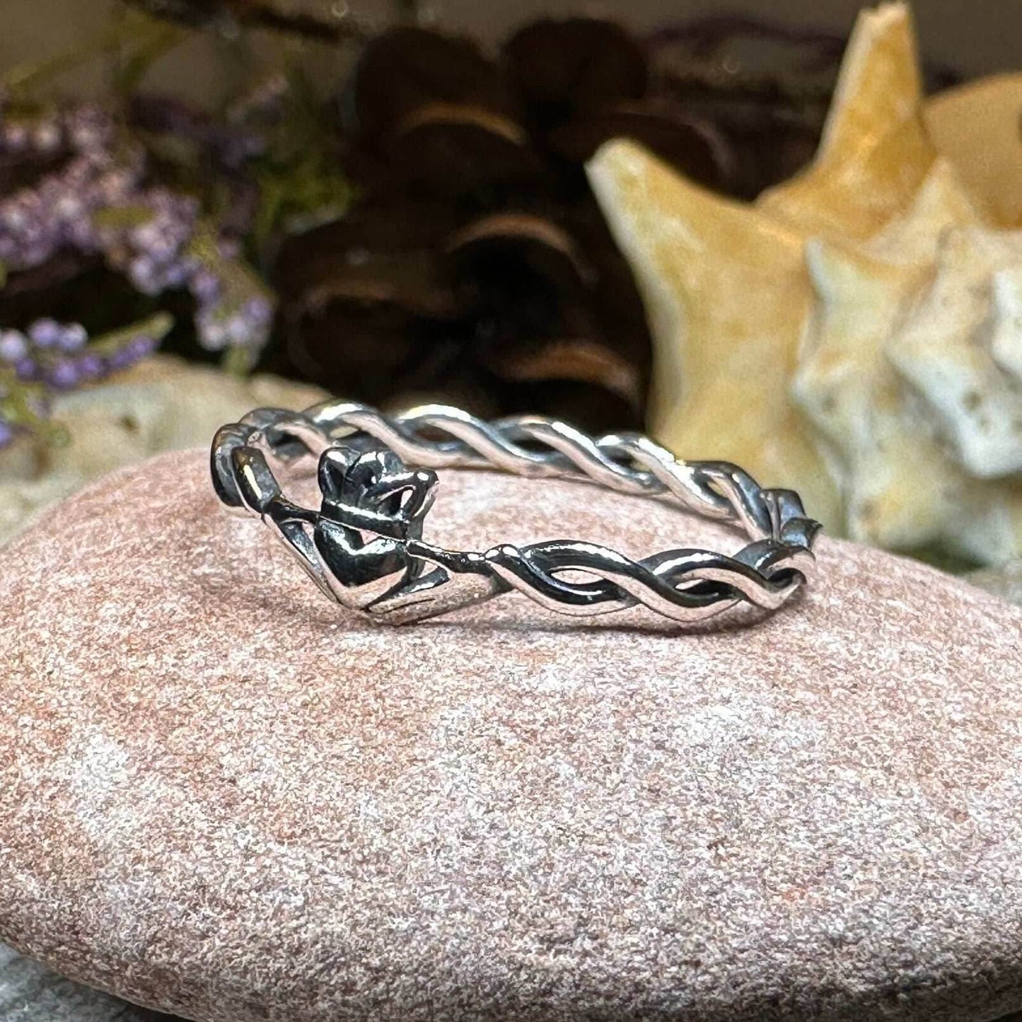 Dainty Claddagh Ring - 4