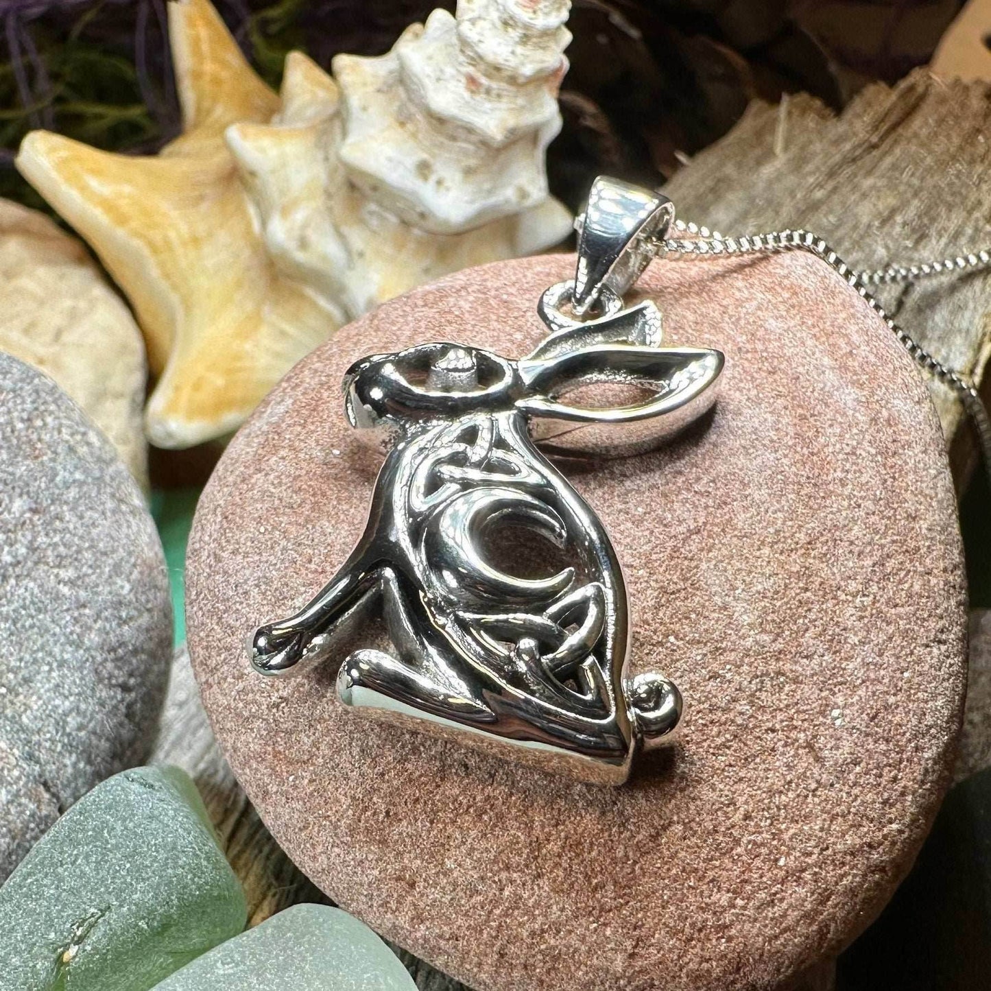 Silvana Rabbit Moon Necklace - 18