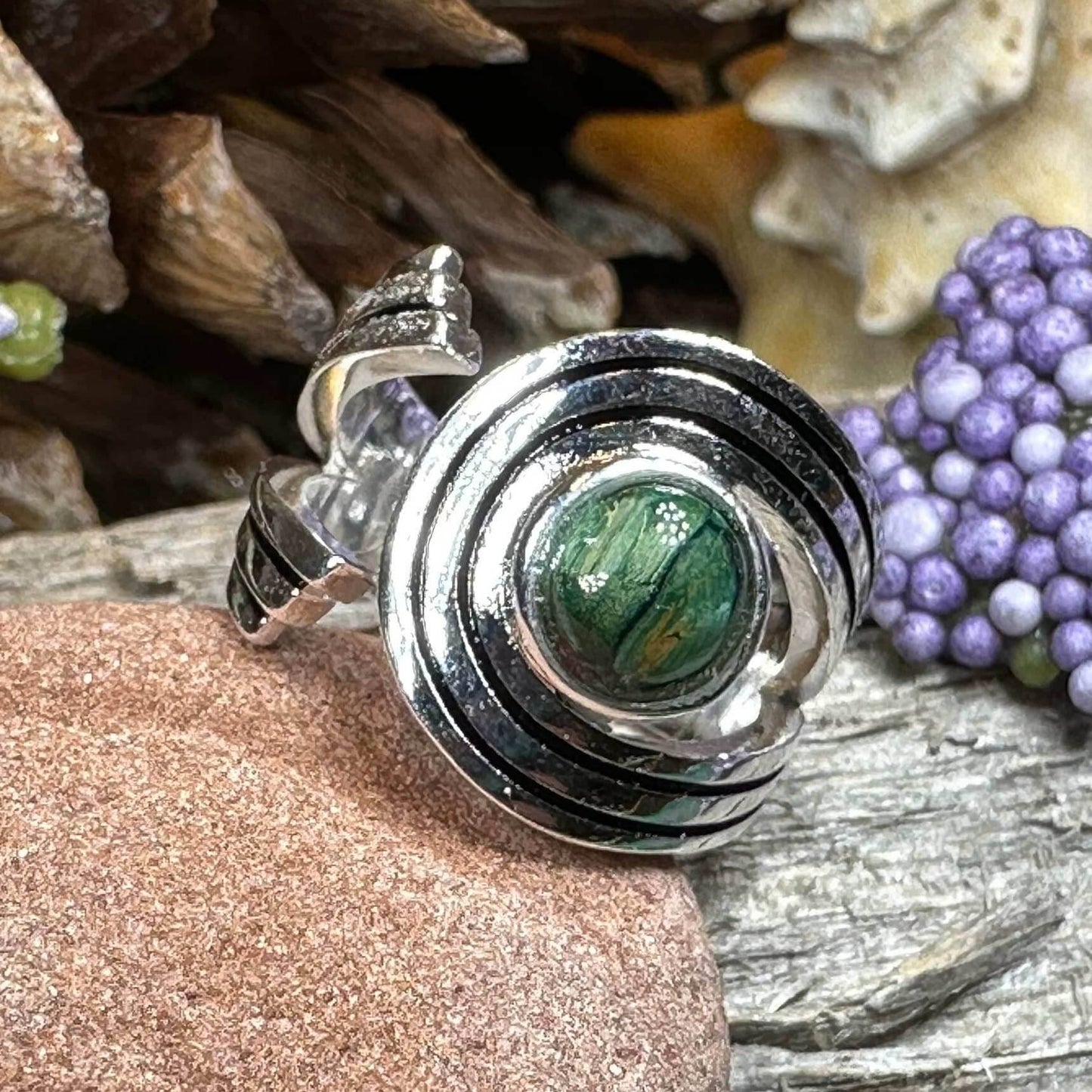 Heathergems Celtic Ring - Green
