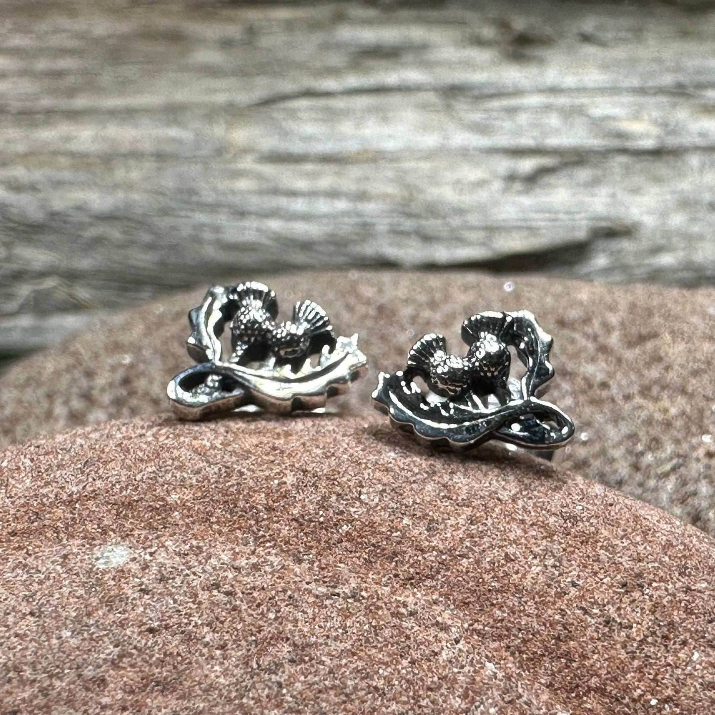 Petite Double Thistle Earrings - 