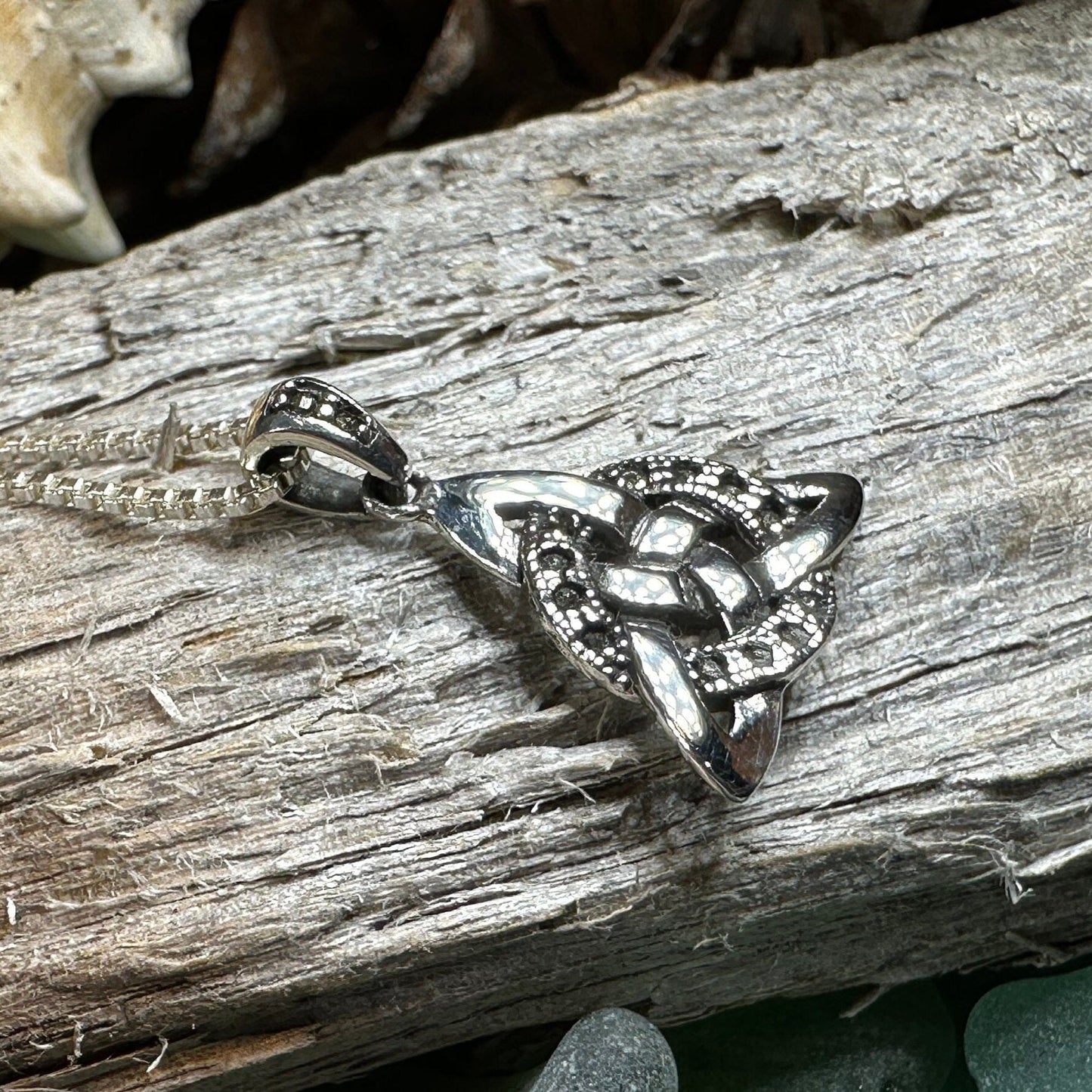 Marcasite Trinity Knot Necklace