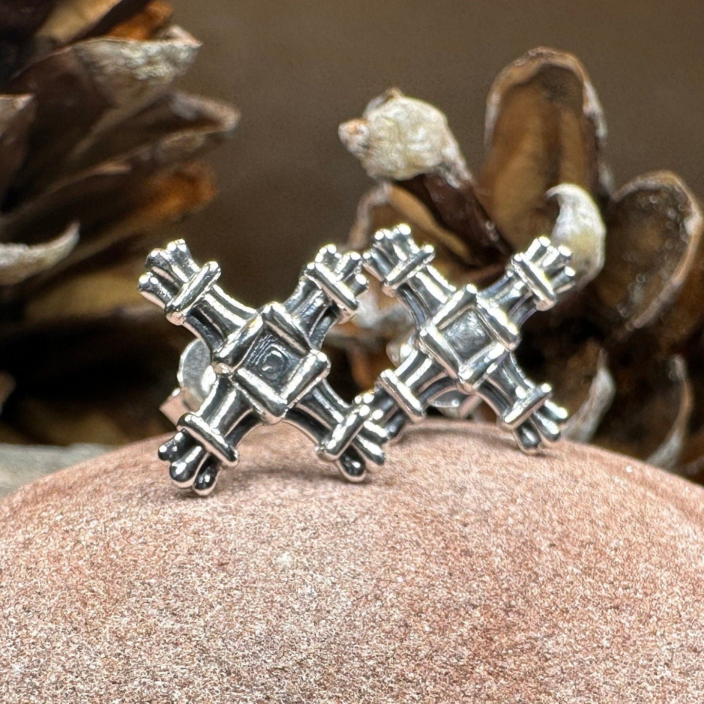 Springtide Saint Brigid's Cross Earrings