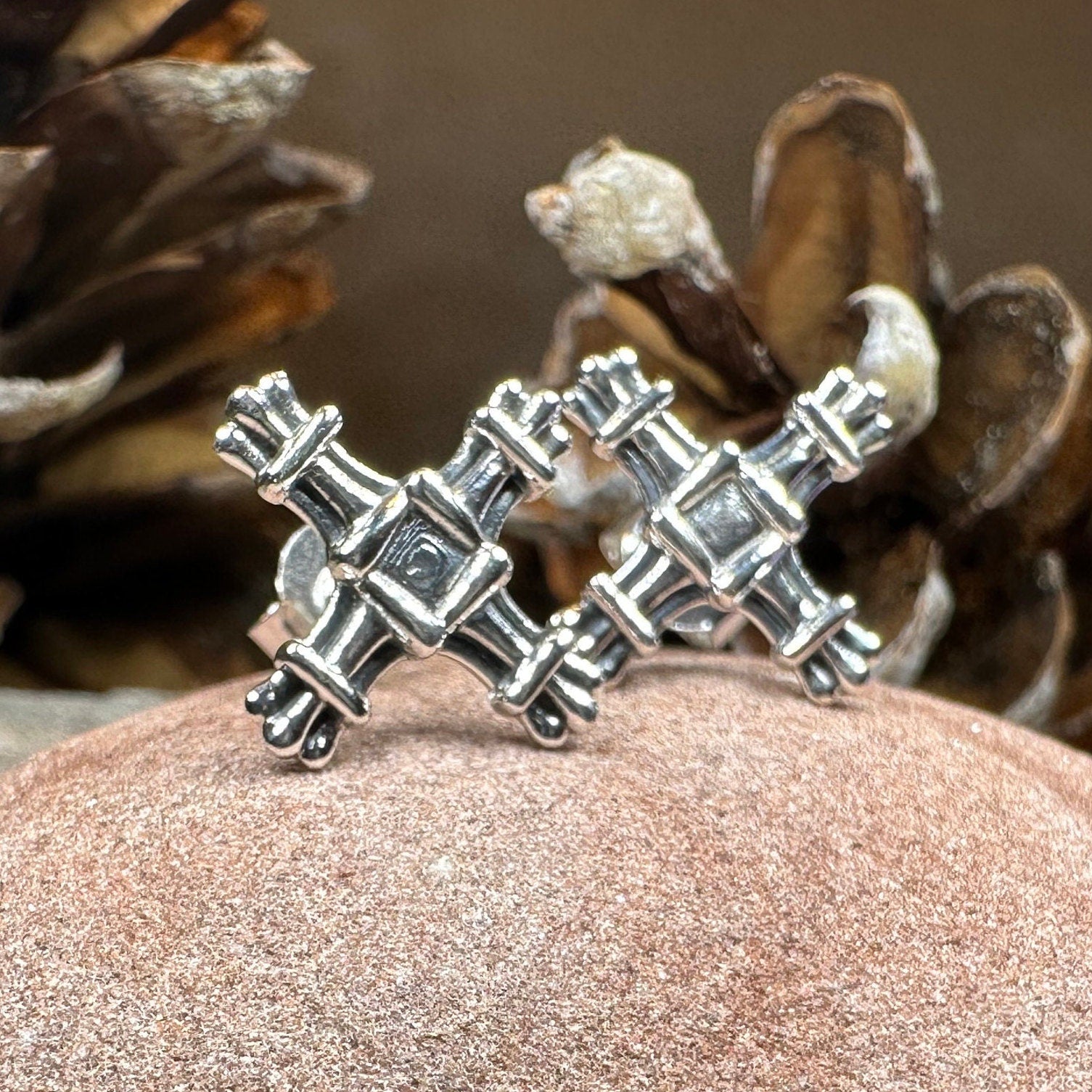 Springtide Saint Brigid's Cross Earrings