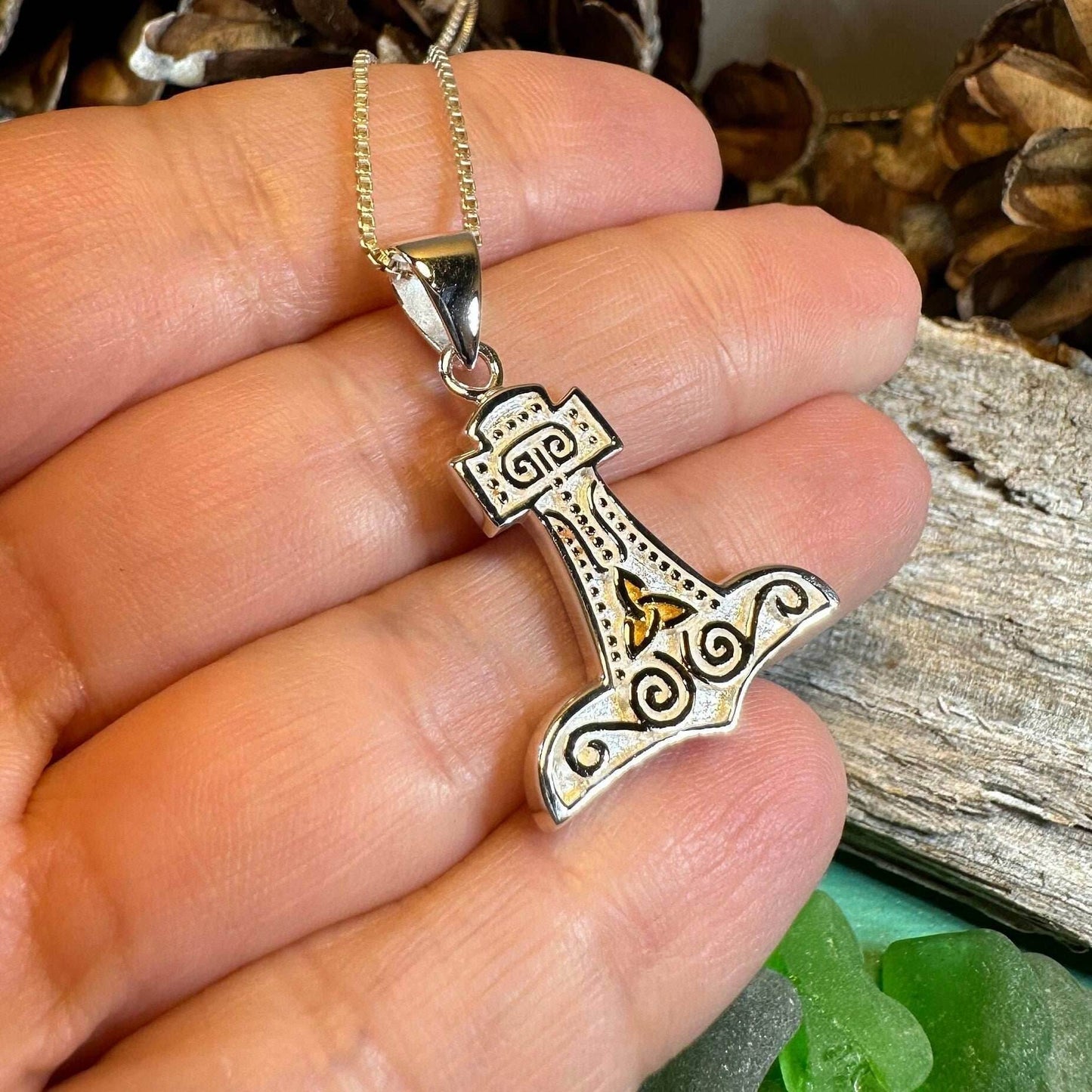 Old Norse Thor's Hammer Necklace - 18