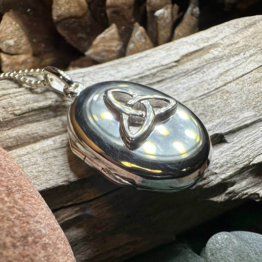Trinity Knot Locket Necklace - 18