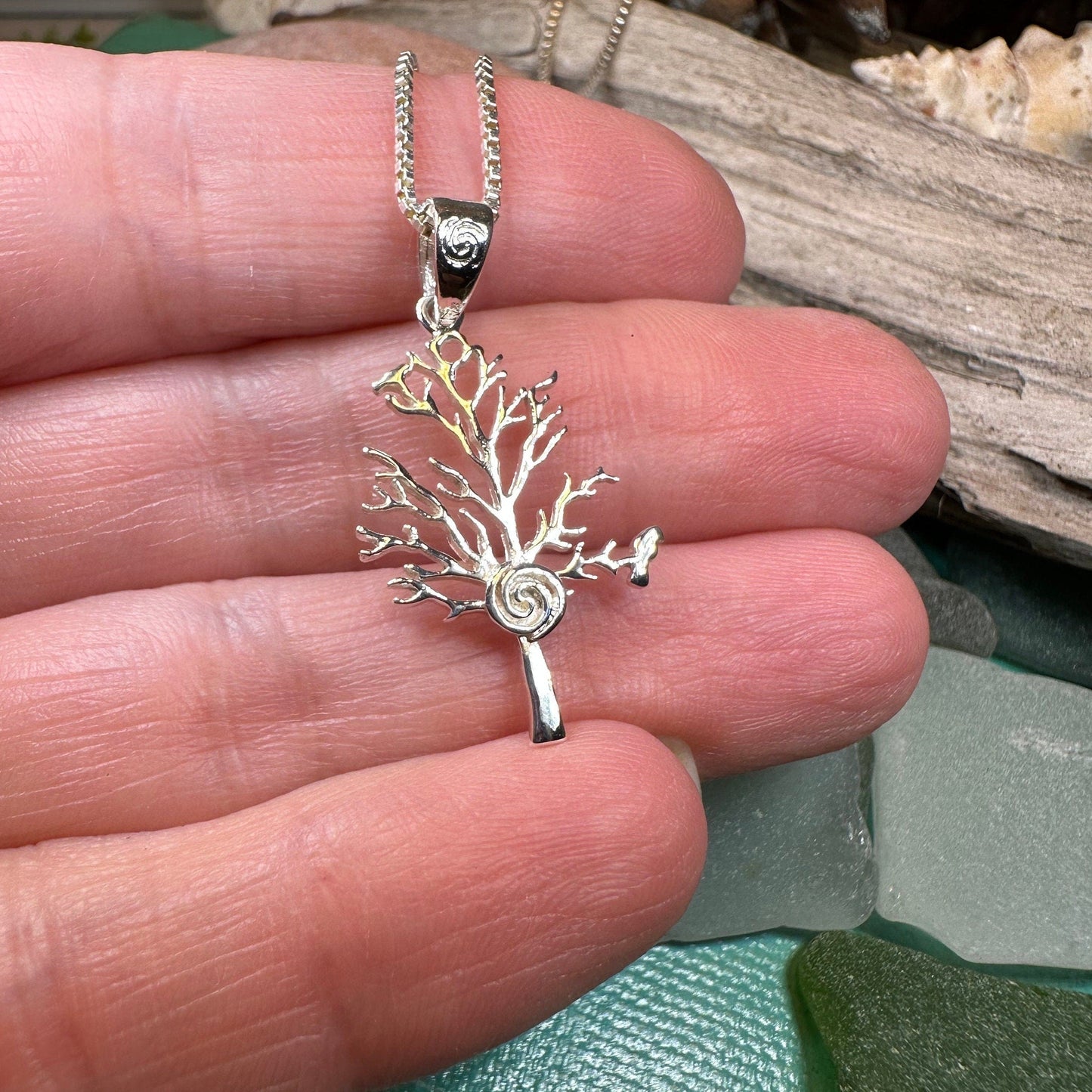 Eternal Spiral Tree of Life Necklace