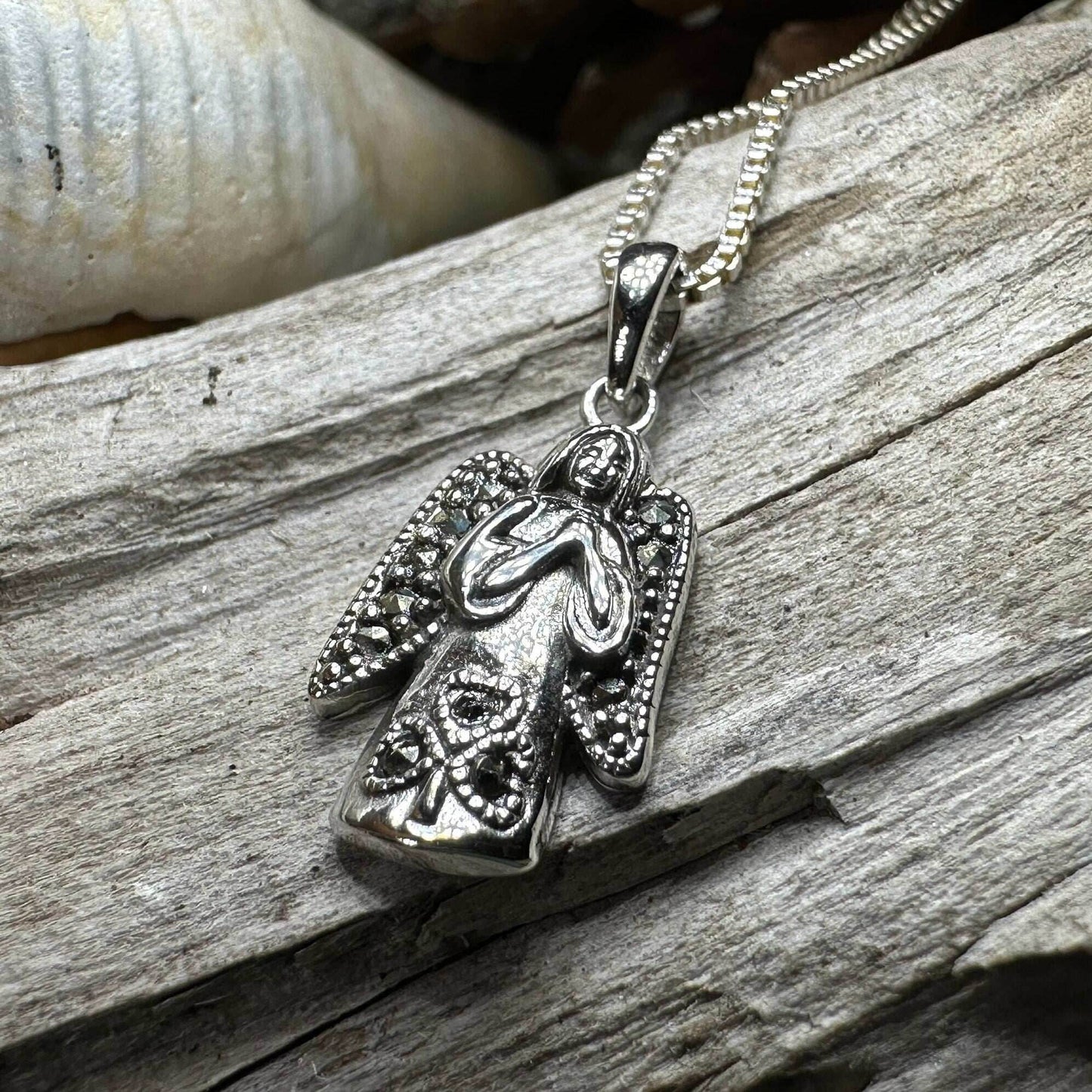 Celtic Angel Necklace - 18