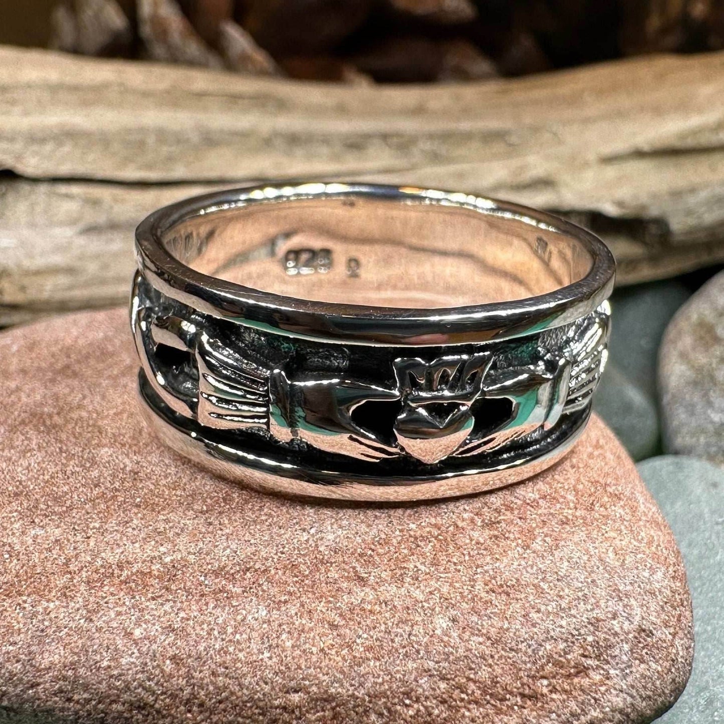 Celtic Claddagh Band Ring - 6