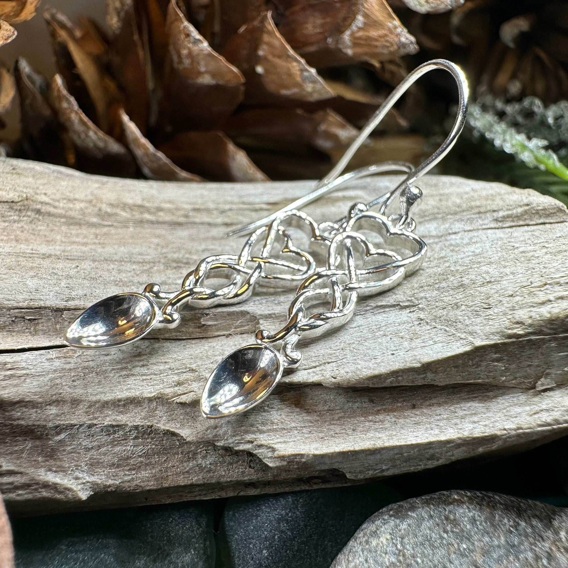 Welsh Love Spoon Earrings - 