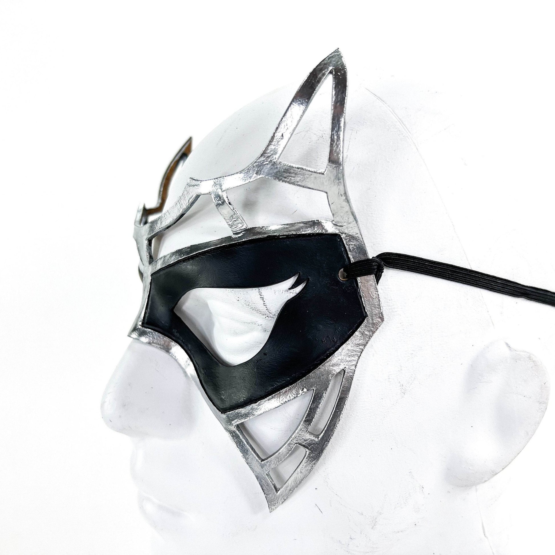 Handcrafted Genuine Leather Royal Warrior Mask - 