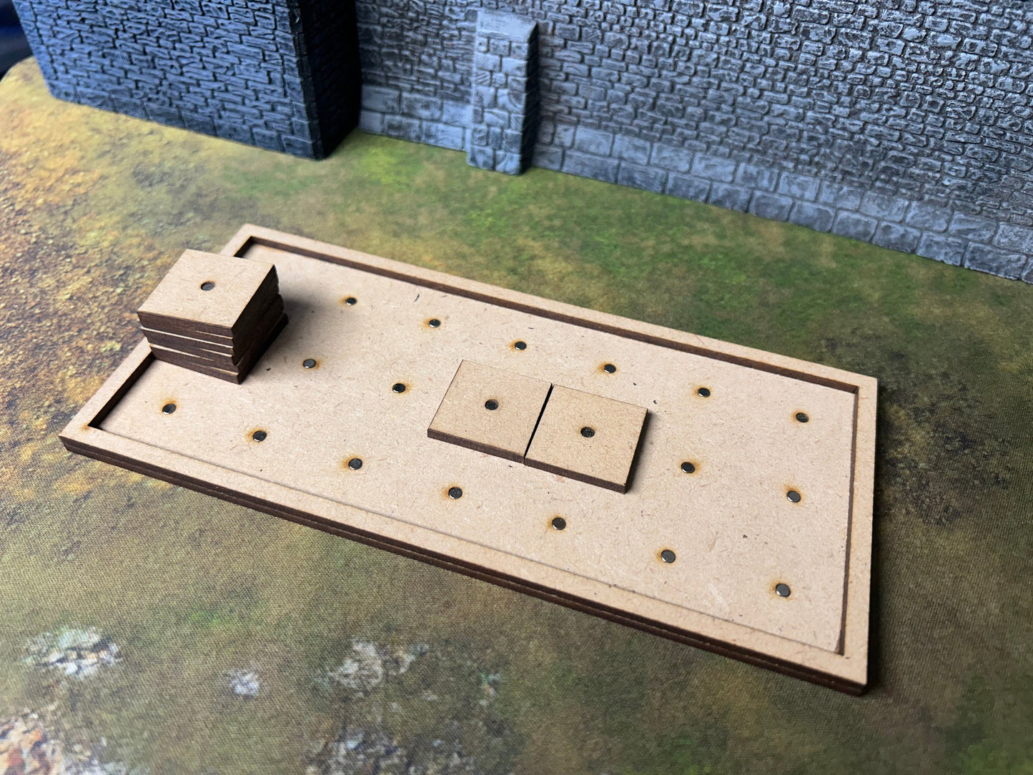 Pre-Magnetized Movement Trays with Bases 50x100mm