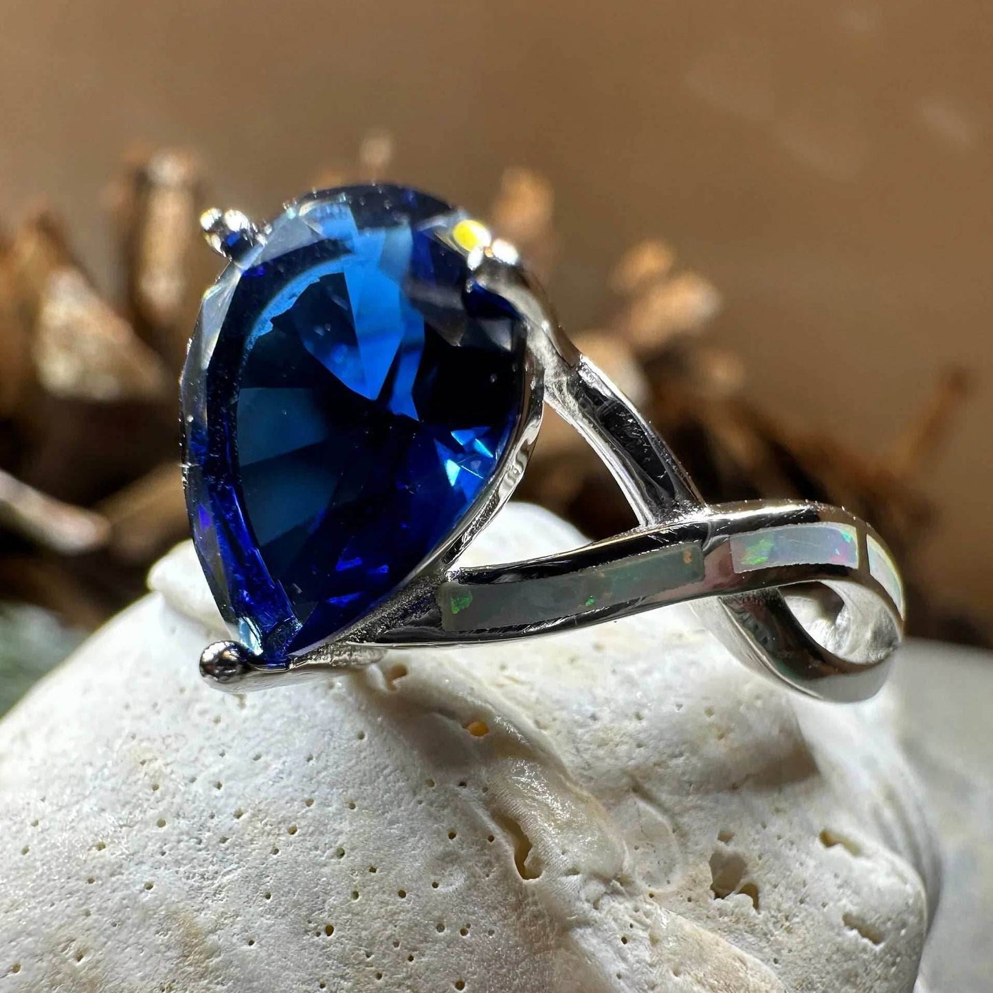 Valois Opal Celtic Ring - 5