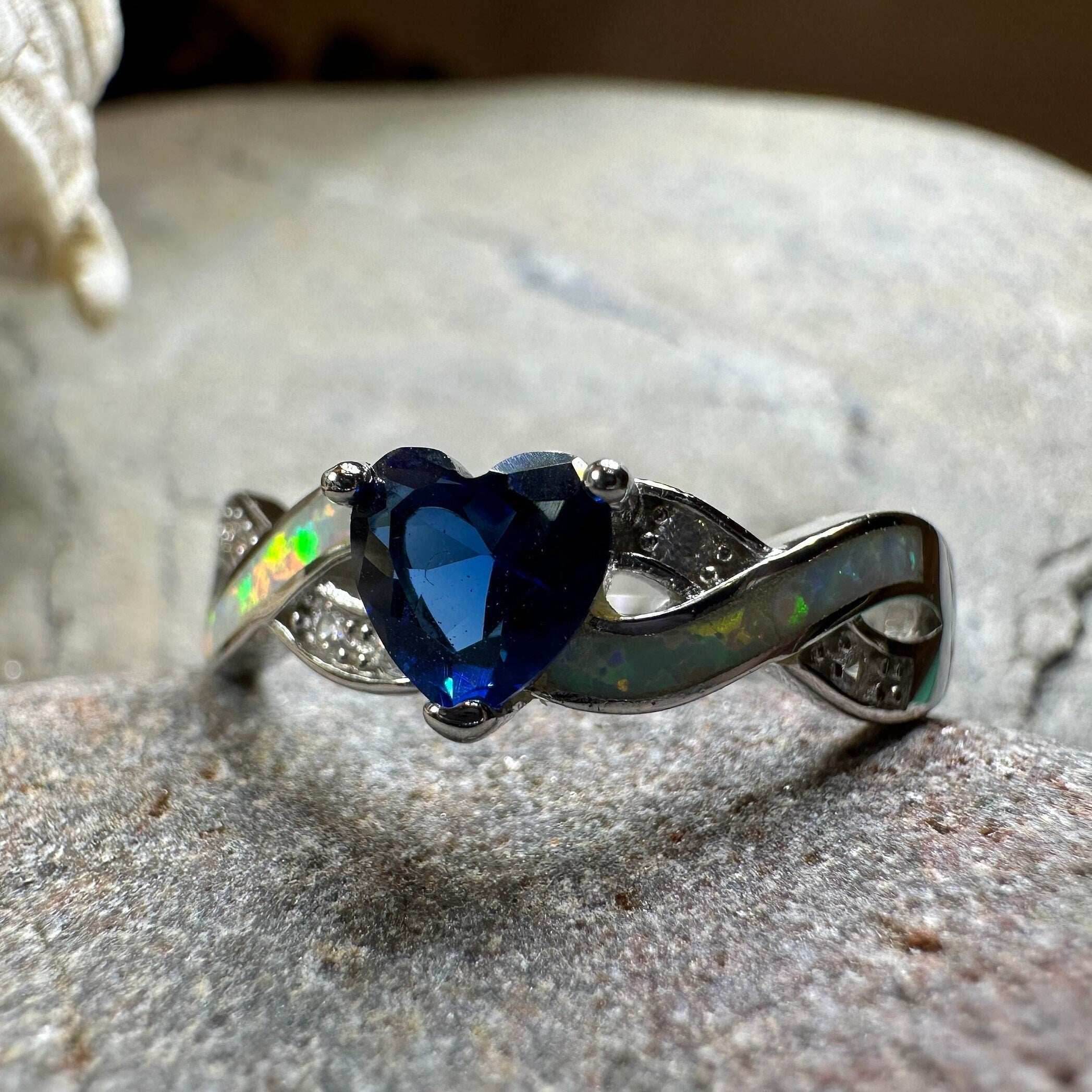 Geena Opal Celtic Ring - 4