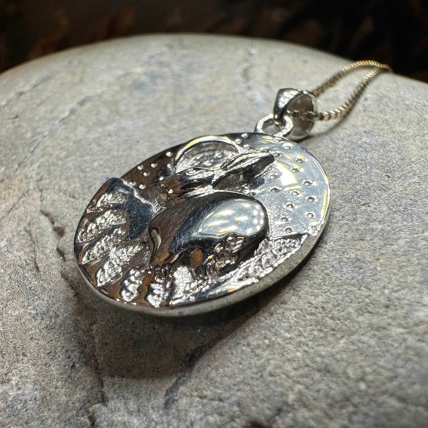 Night Sky Rabbit Necklace - 18