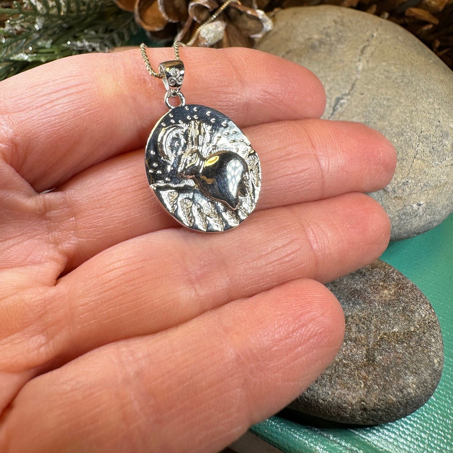 Night Sky Rabbit Necklace