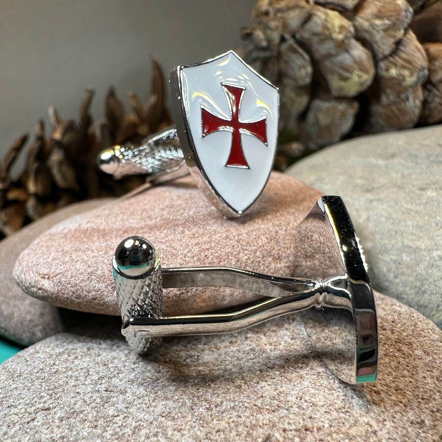Knight's Templar Cross Cuff Links - 