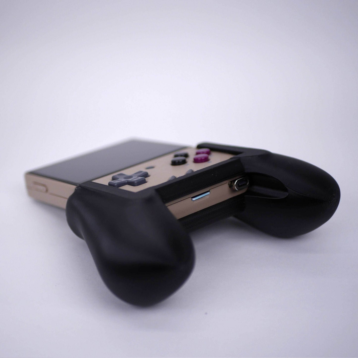 Miyoo Mini Plus Grip Comfort Grip Ergonomic Design Felt High Quality Smooth Attachment Handle Gaming Accessory for Miyoo Mini Plus - Green / Grip Only