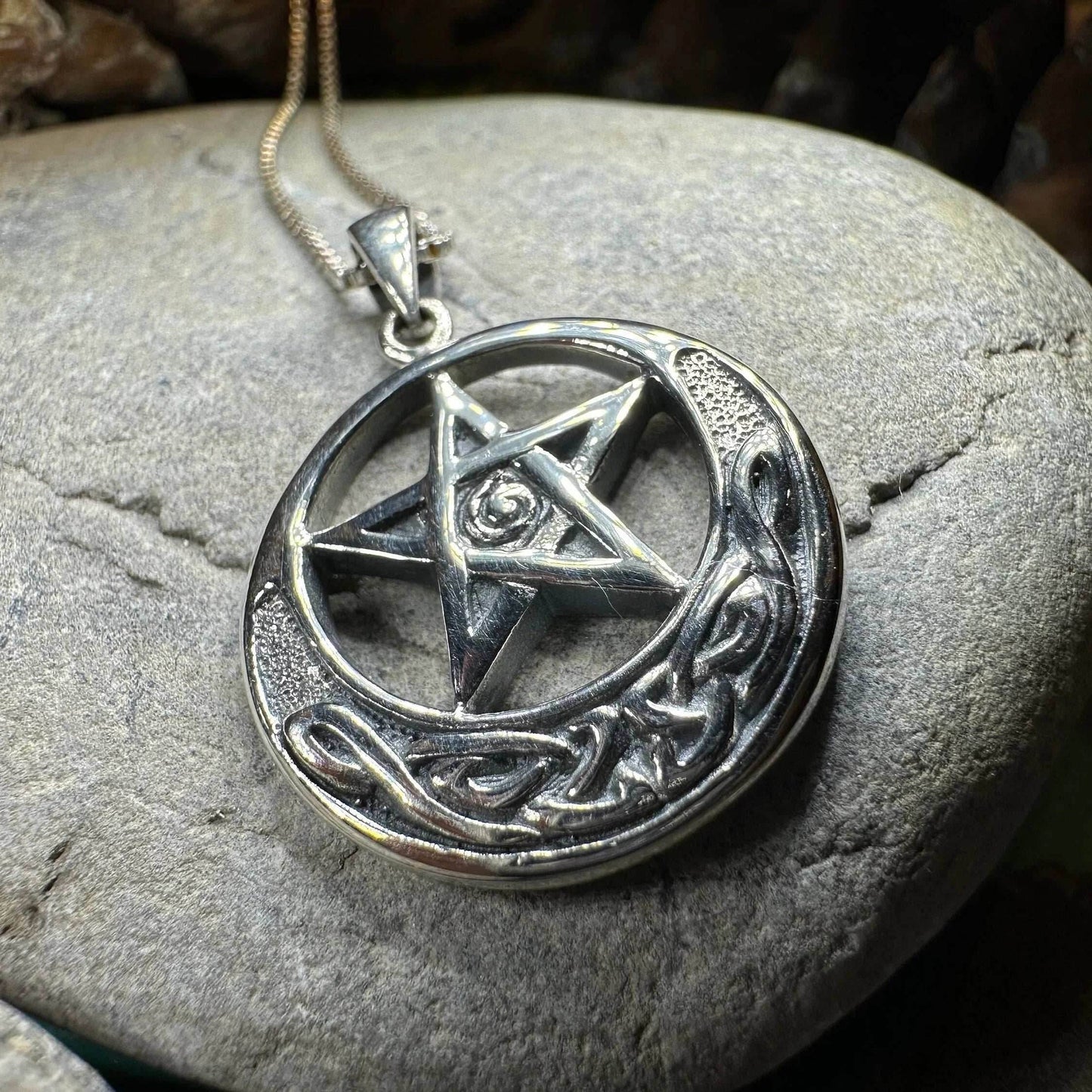 Moon And Star Necklace - 18