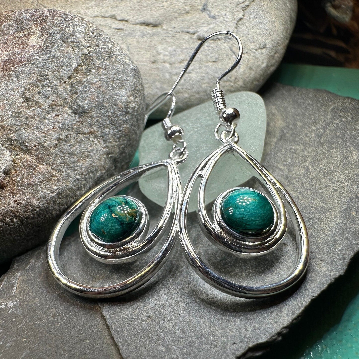 Heathergems Scottish Celtic Drop Earrings