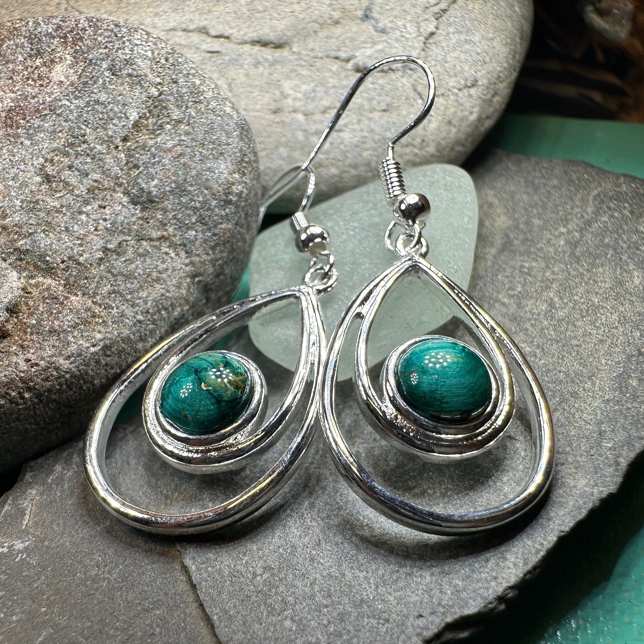 Heathergems Scottish Celtic Drop Earrings