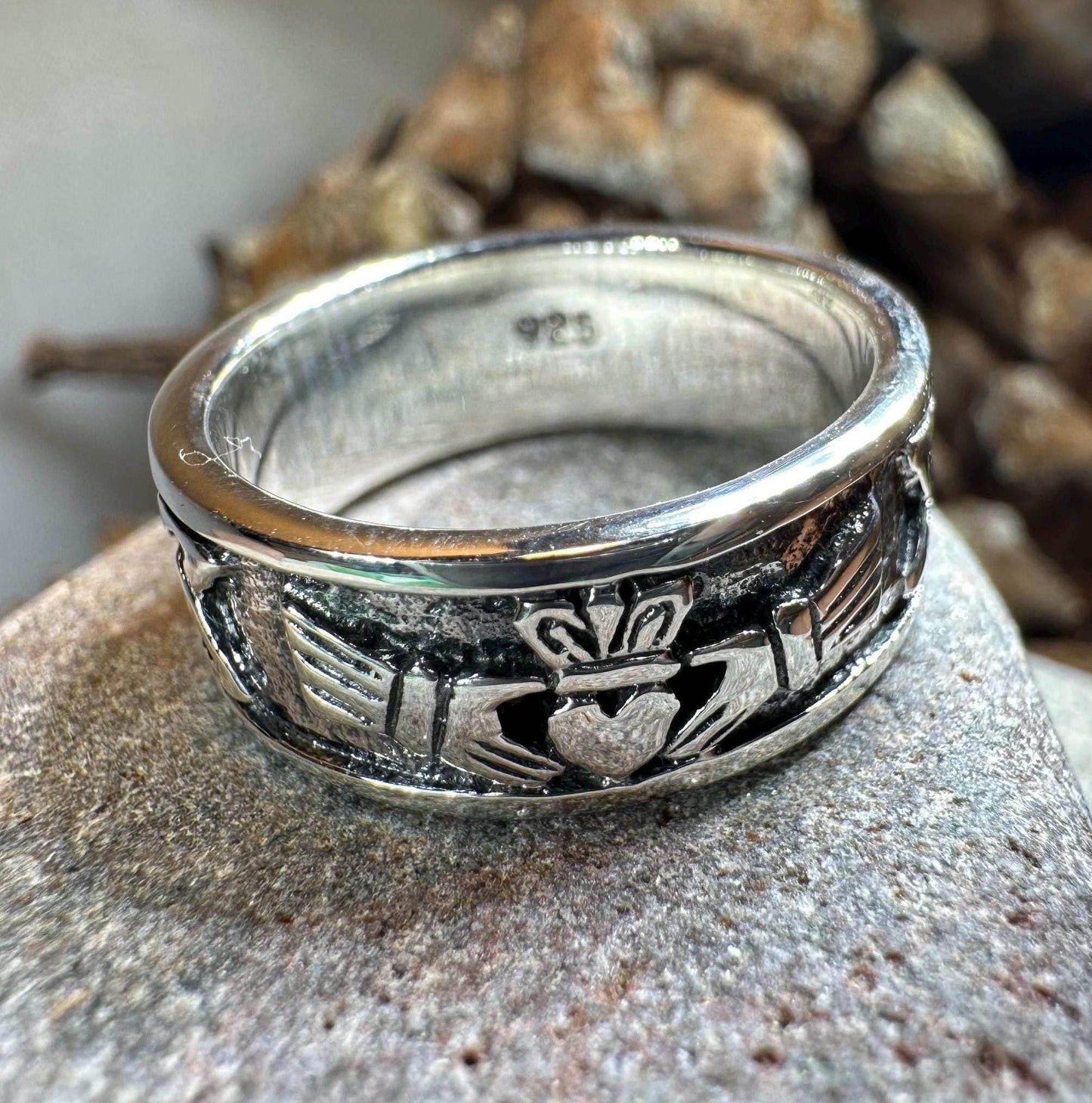 Gu Là Luain Celtic Claddagh Ring - 9