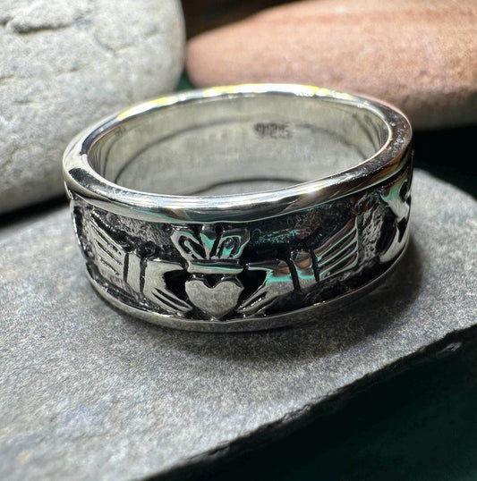 Gu Là Luain Celtic Claddagh Ring - 9