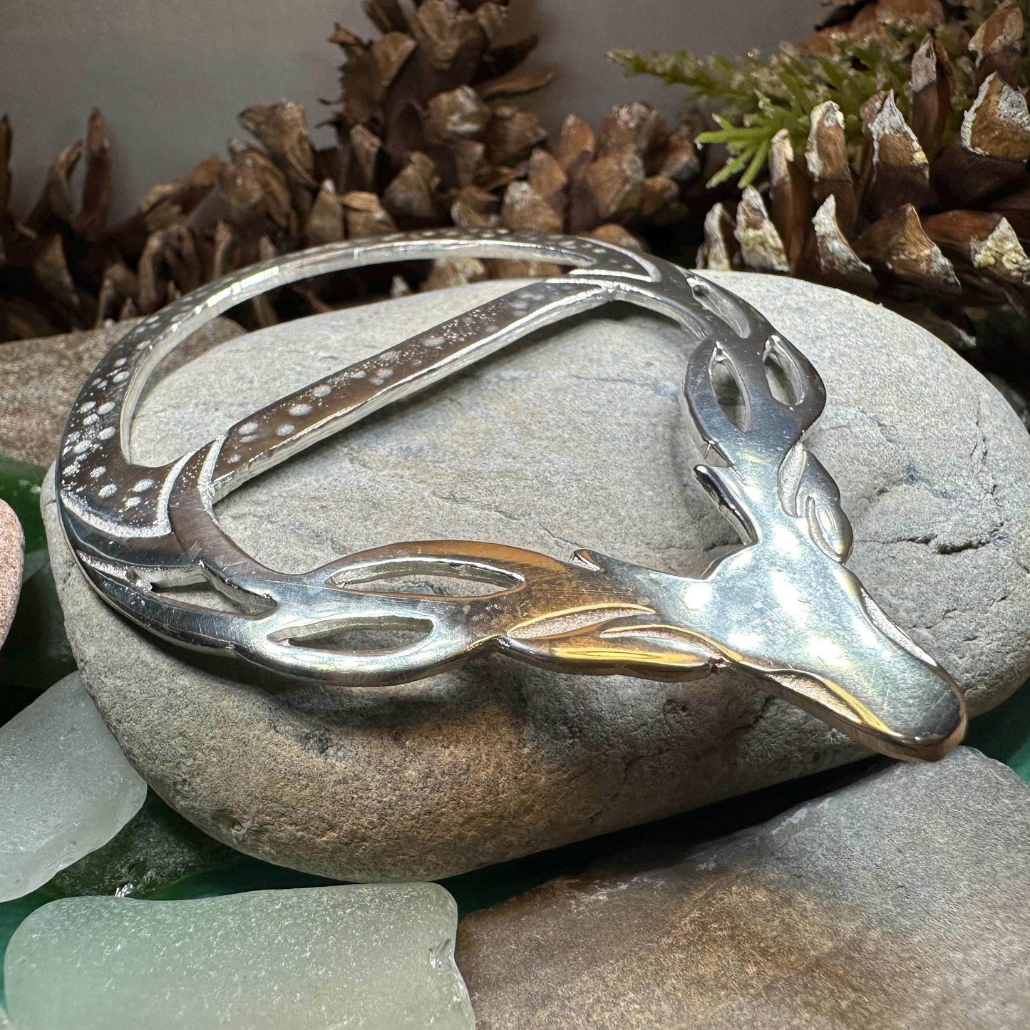 Stag Scarf Ring - 