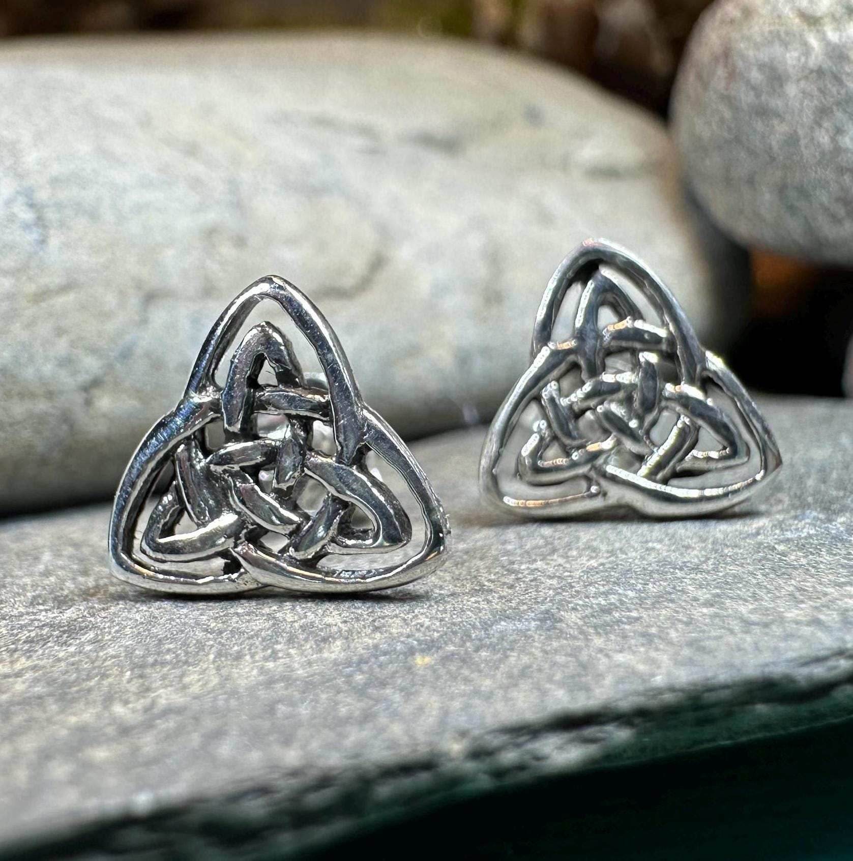 Laura Celtic Knot Stud Earrings - 