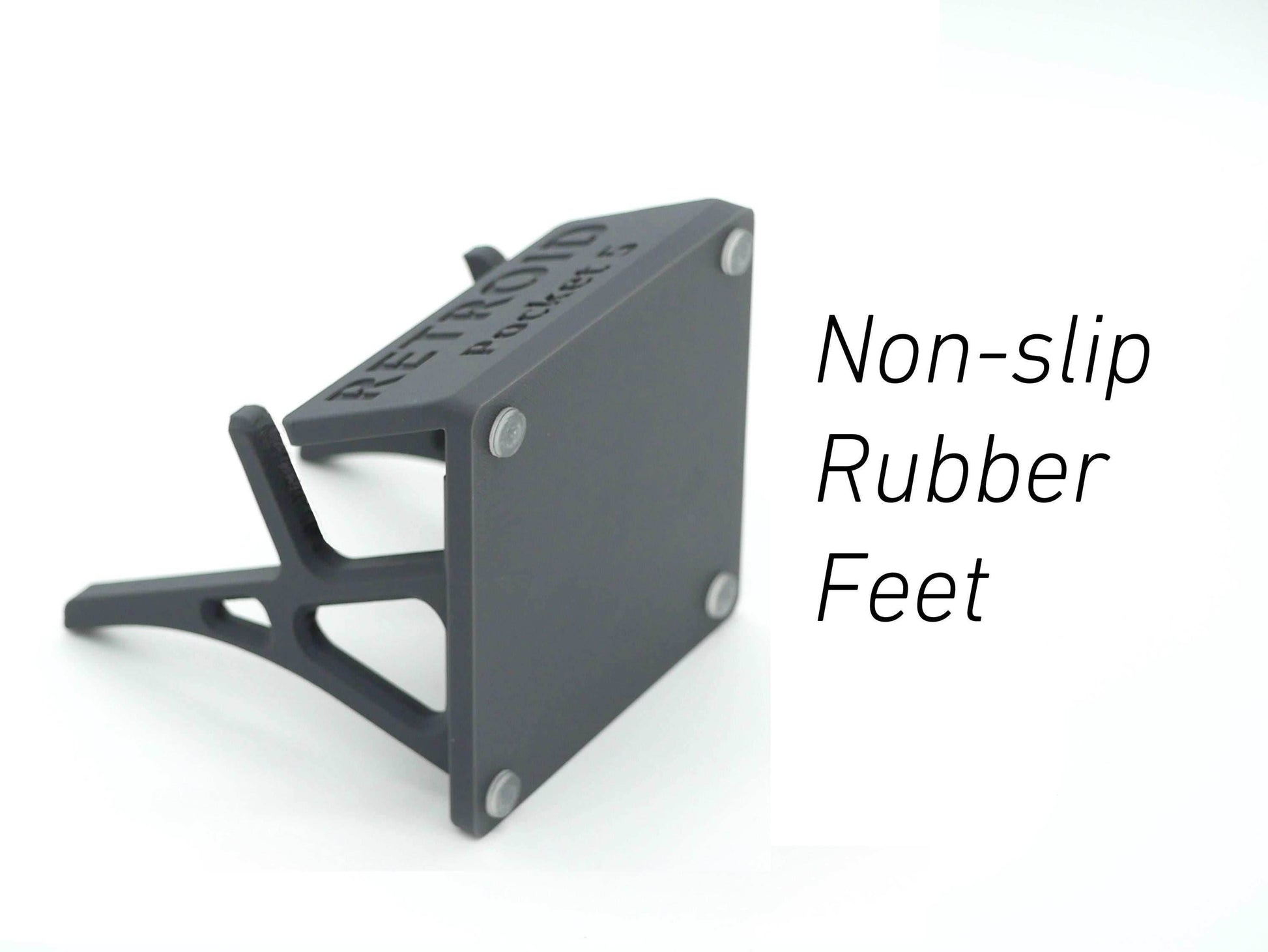 Display Stand for TrimUI Smart Pro with Charging Space | Dock Shelf Unit Gaming Retro Device Compatible with JCSFY Grips - Black
